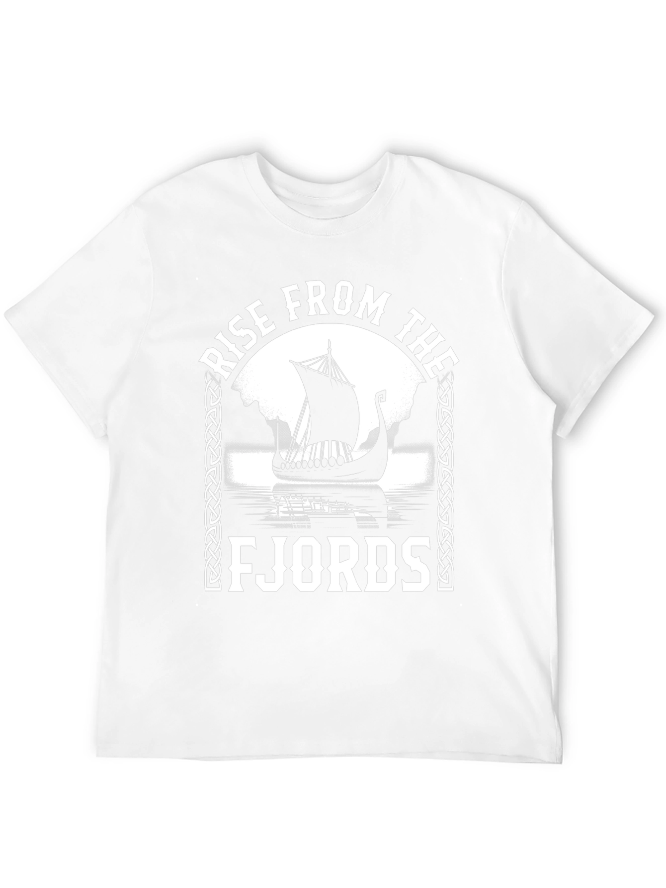 Rise From The Fjords Viking Ship Graphic Tee