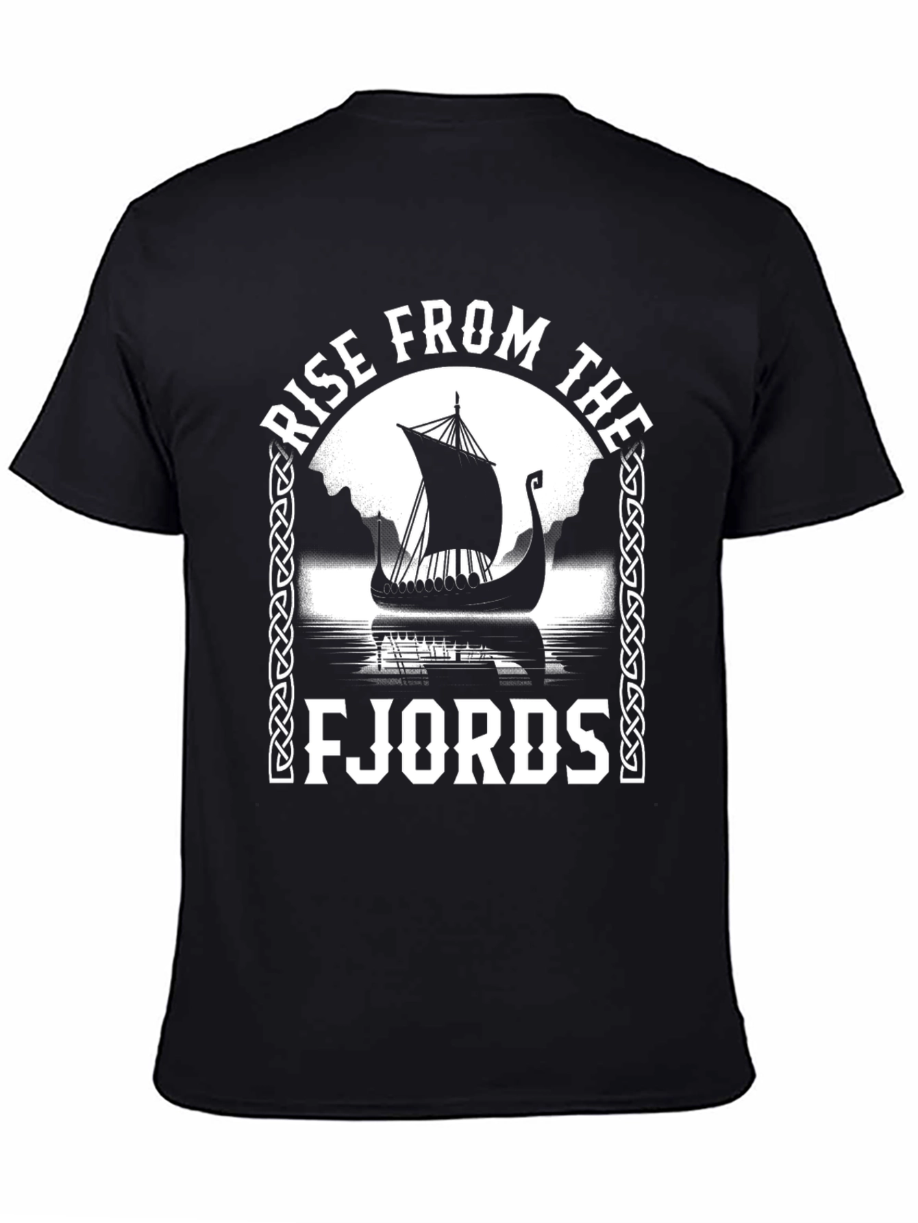 Rise From The Fjords Viking Ship Graphic Tee