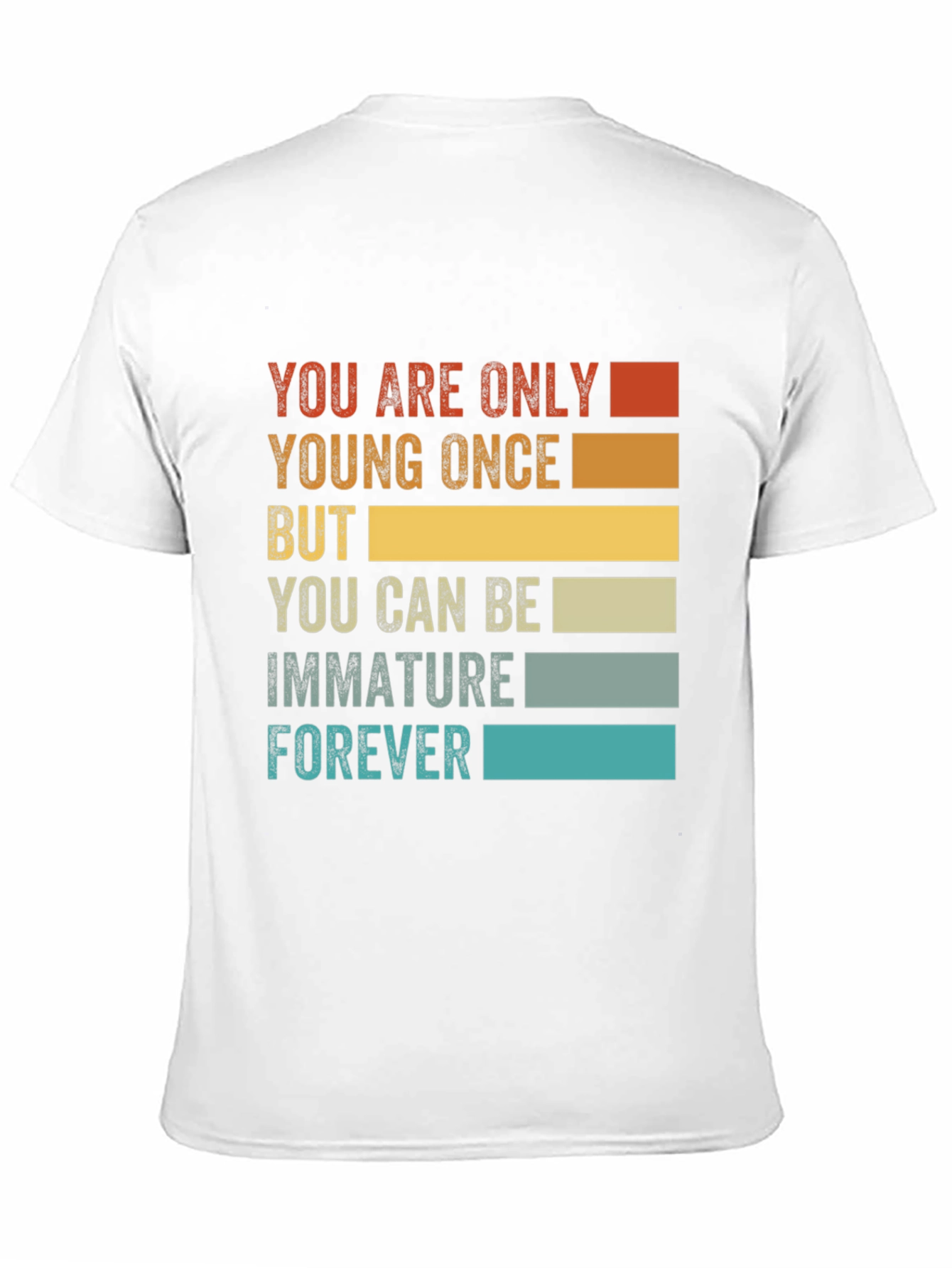 Funny Immature Forever T-Shirt - Black Graphic Tee