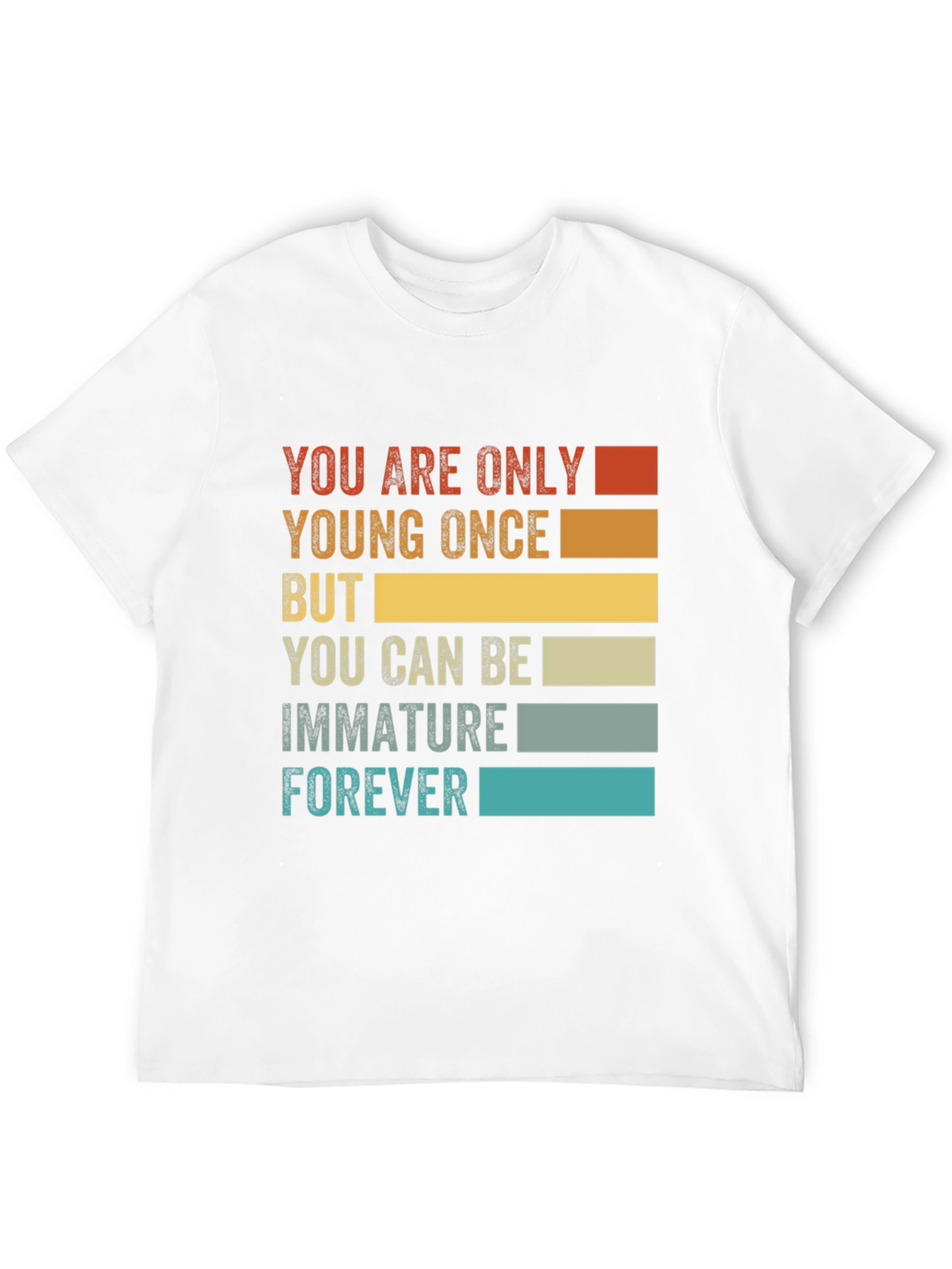 Funny Immature Forever T-Shirt - Black Graphic Tee