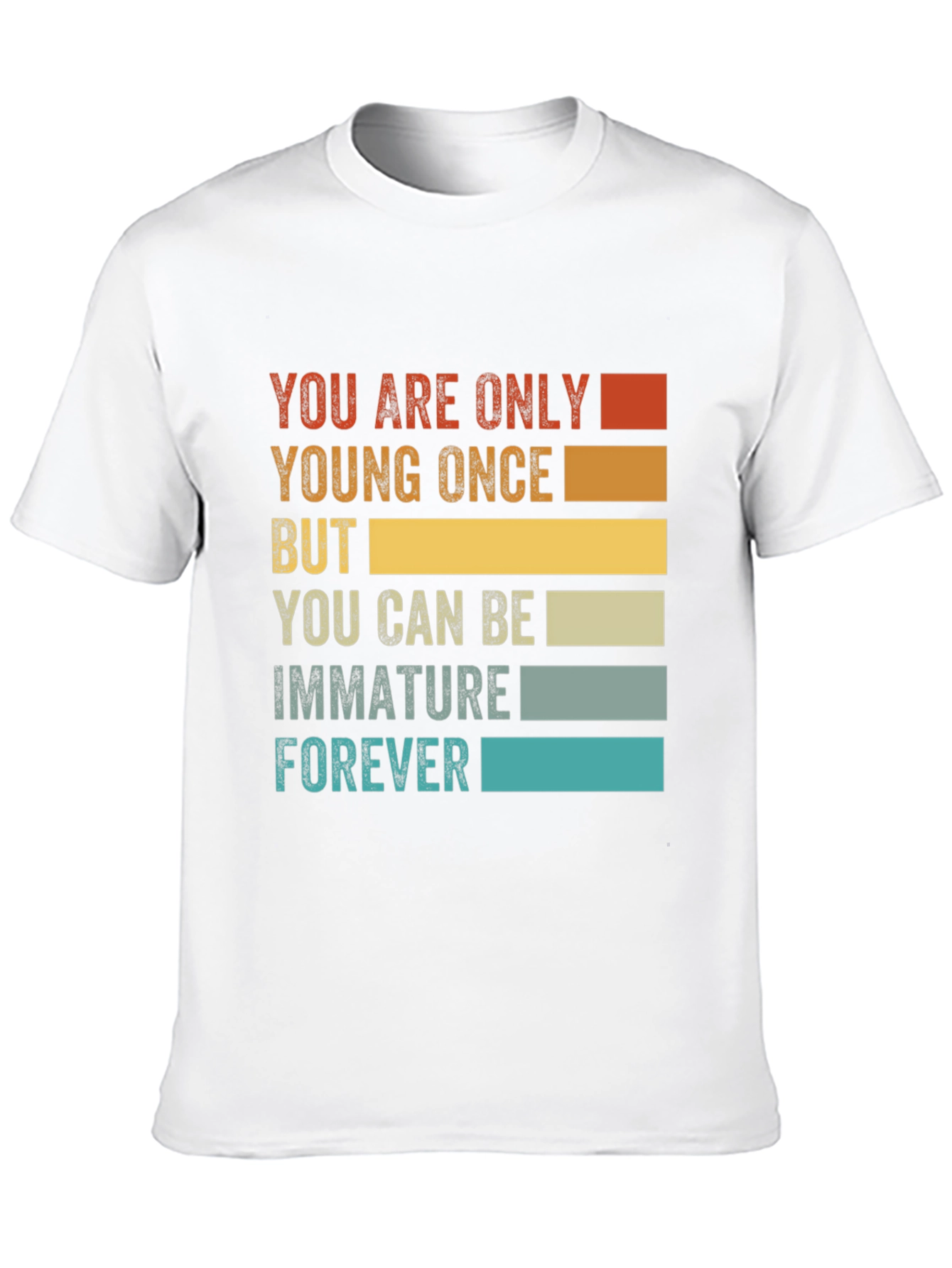 Funny Immature Forever T-Shirt - Black Graphic Tee