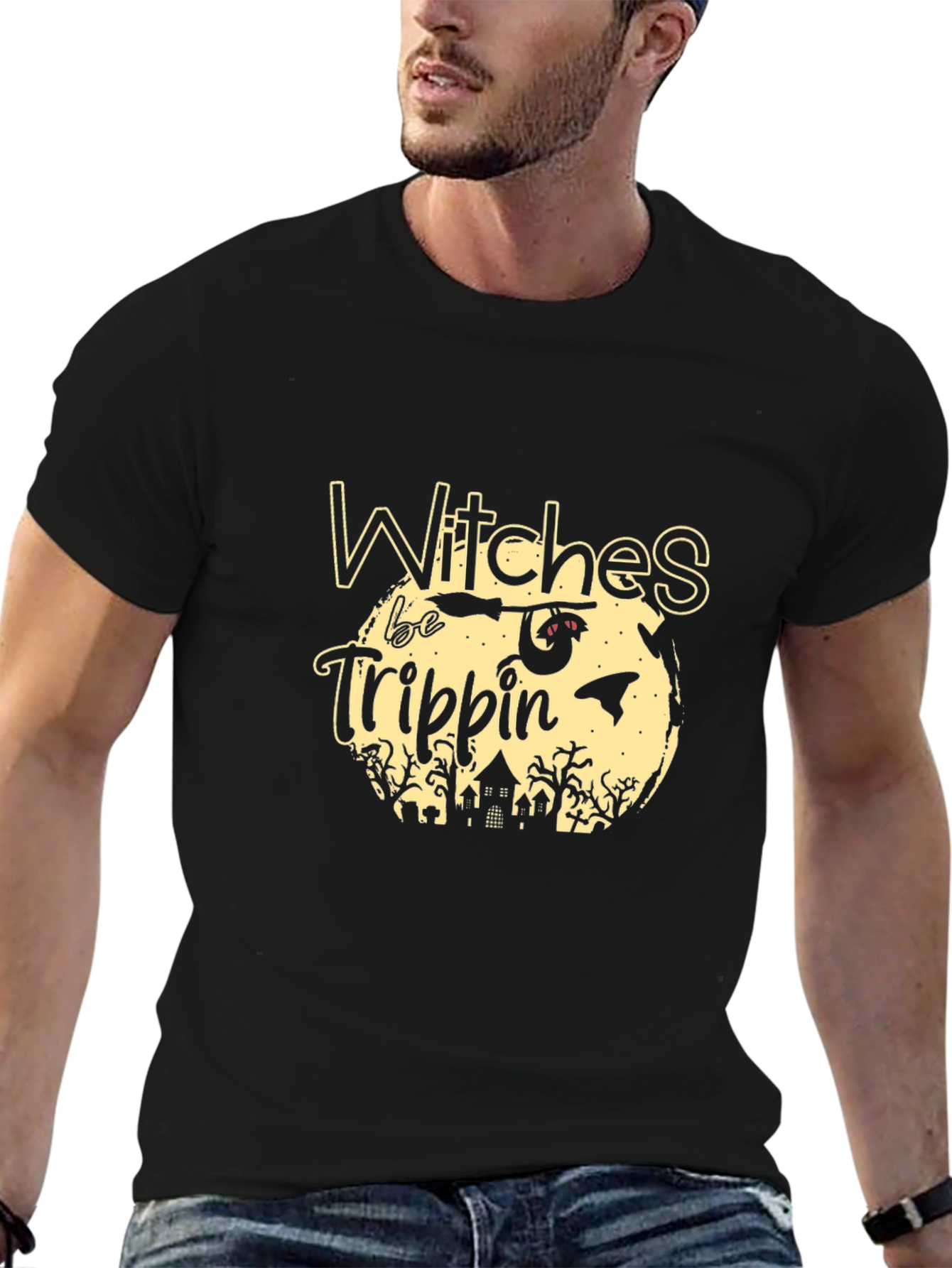 Witches Be Trippin Graphic Tee - Halloween T-Shirt