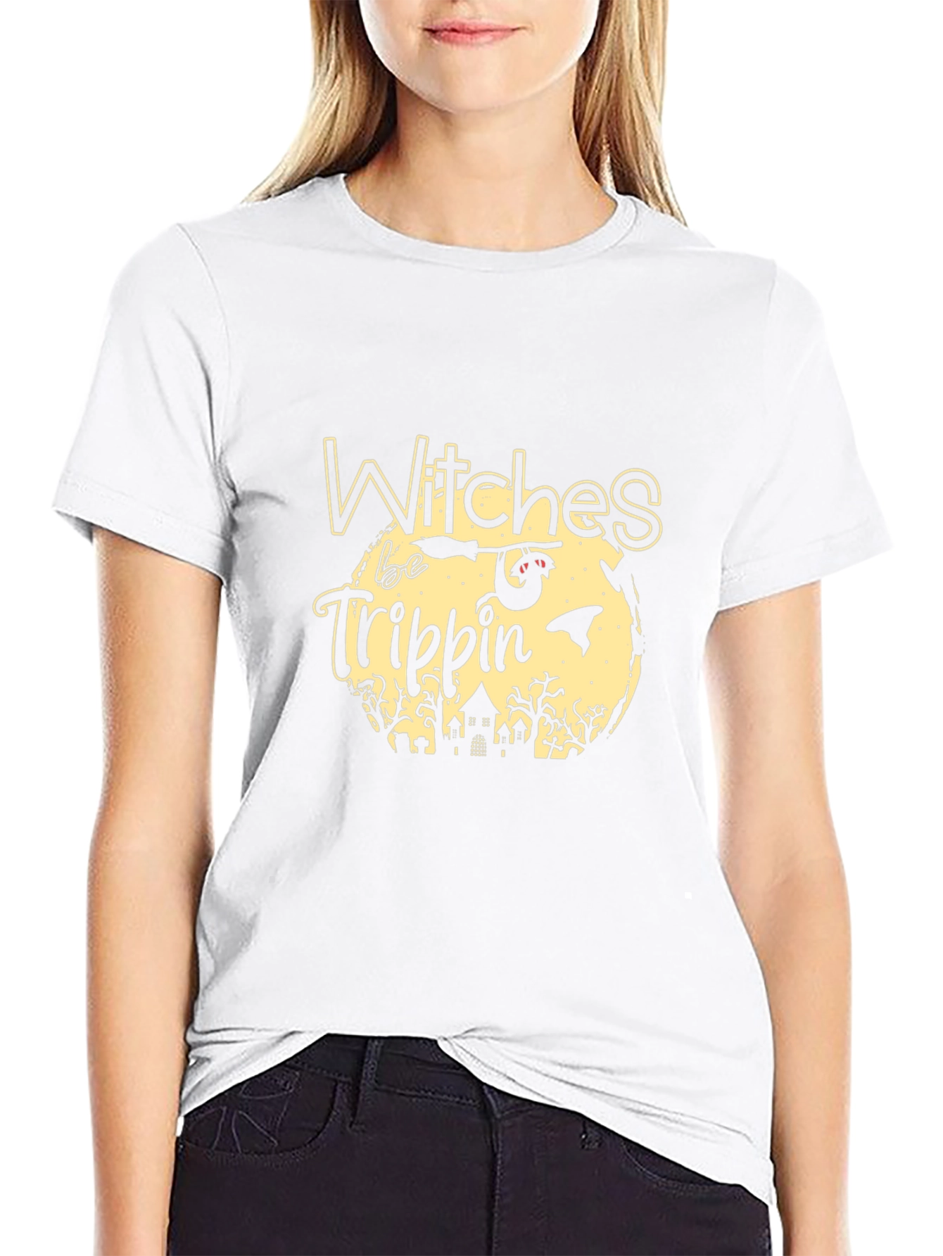 Witches Be Trippin Graphic Tee - Halloween T-Shirt