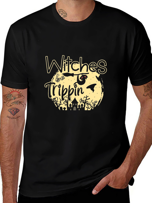 Witches Be Trippin Graphic Tee - Halloween T-Shirt