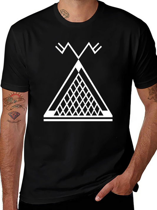 Geometric Tee: Black Graphic T-Shirt