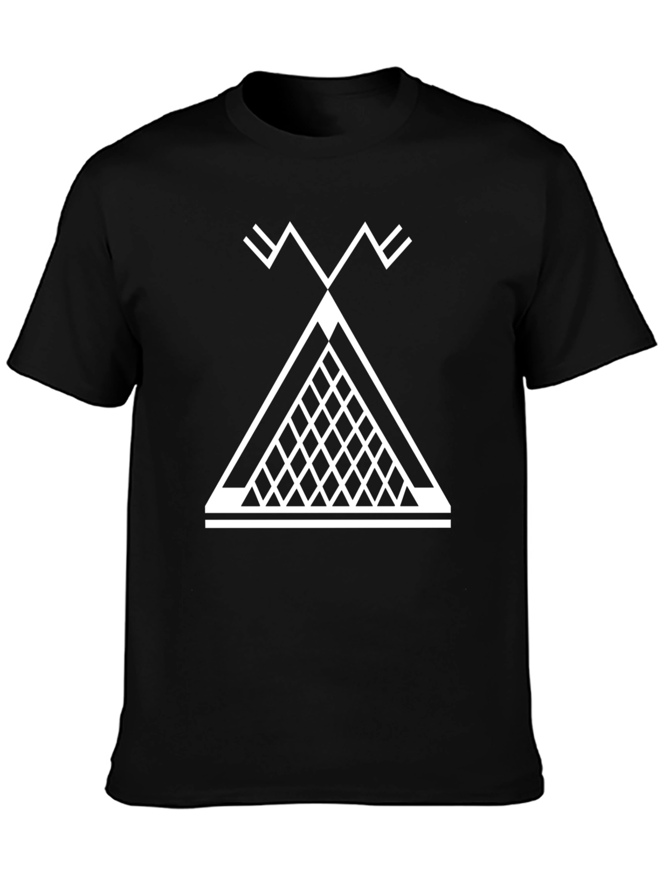 Geometric Tee: Black Graphic T-Shirt