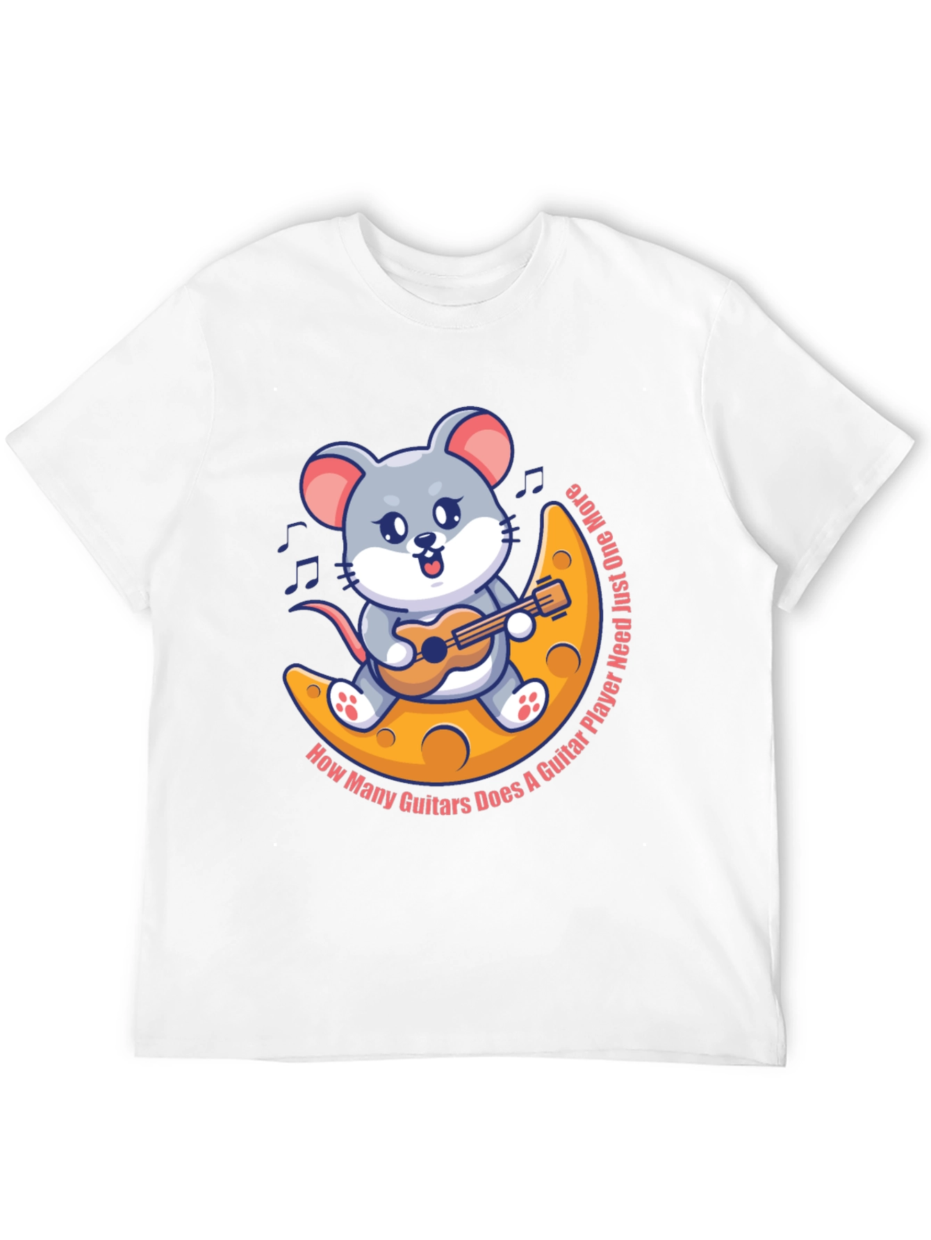 Mouse Guitarist T-Shirt - Musician Cartoon Tee
