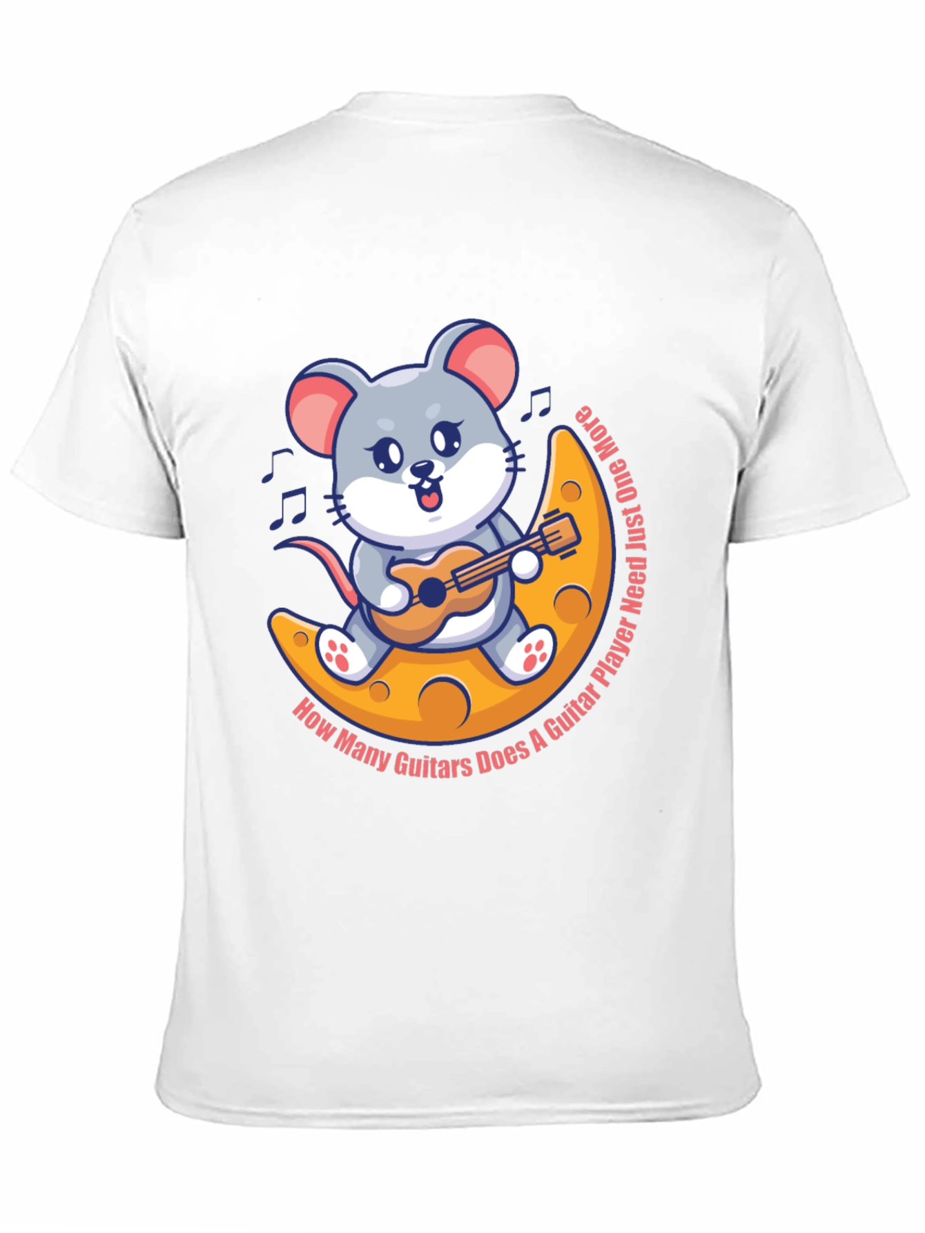 Mouse Guitarist T-Shirt - Musician Cartoon Tee