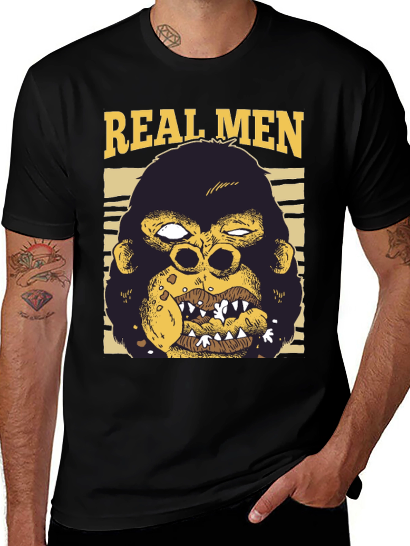 Real Men Gorilla Graphic Tee