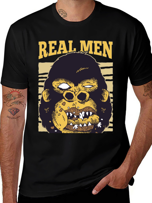 Real Men Gorilla Graphic Tee