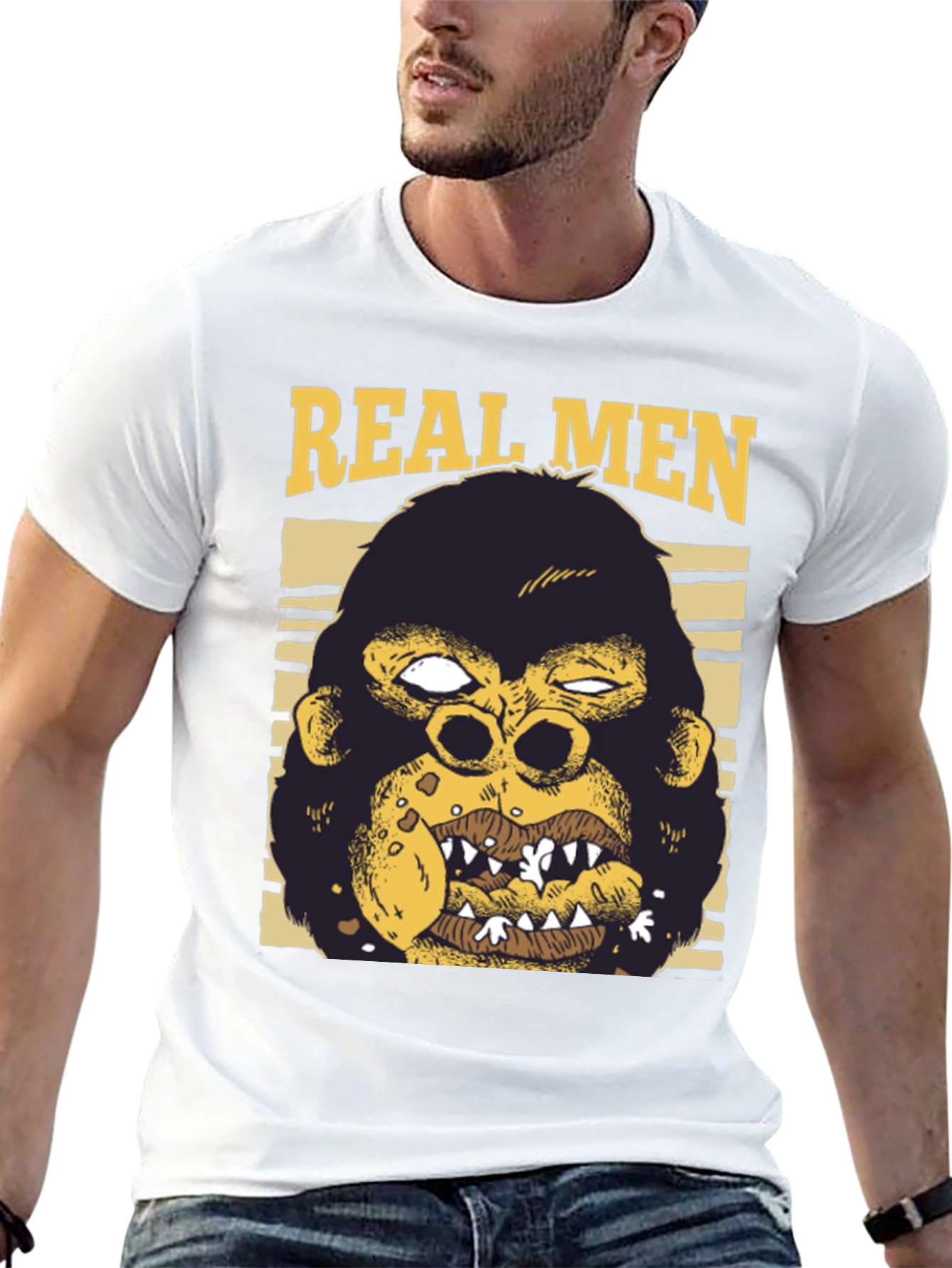 Real Men Gorilla Graphic Tee