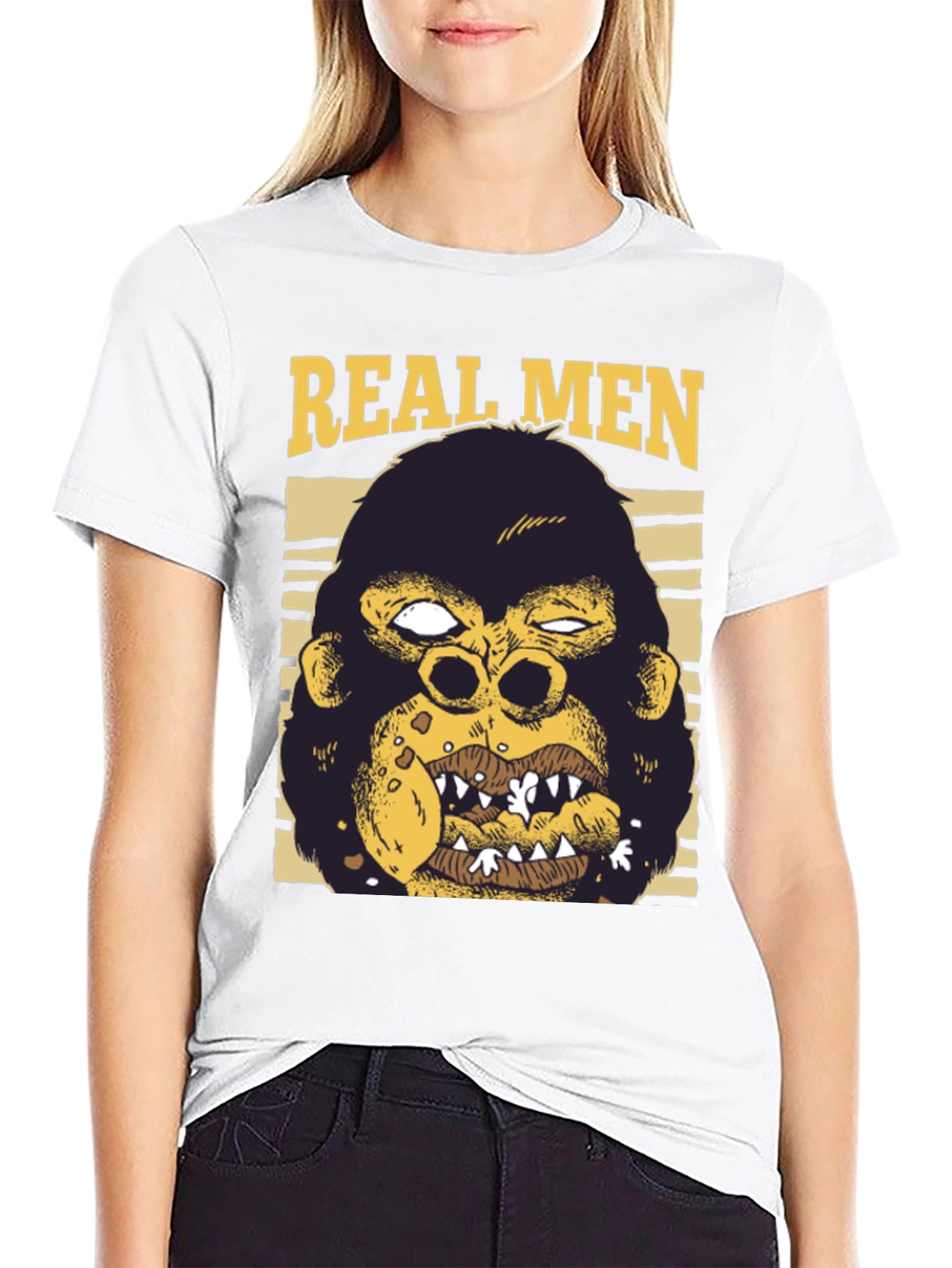 Real Men Gorilla Graphic Tee