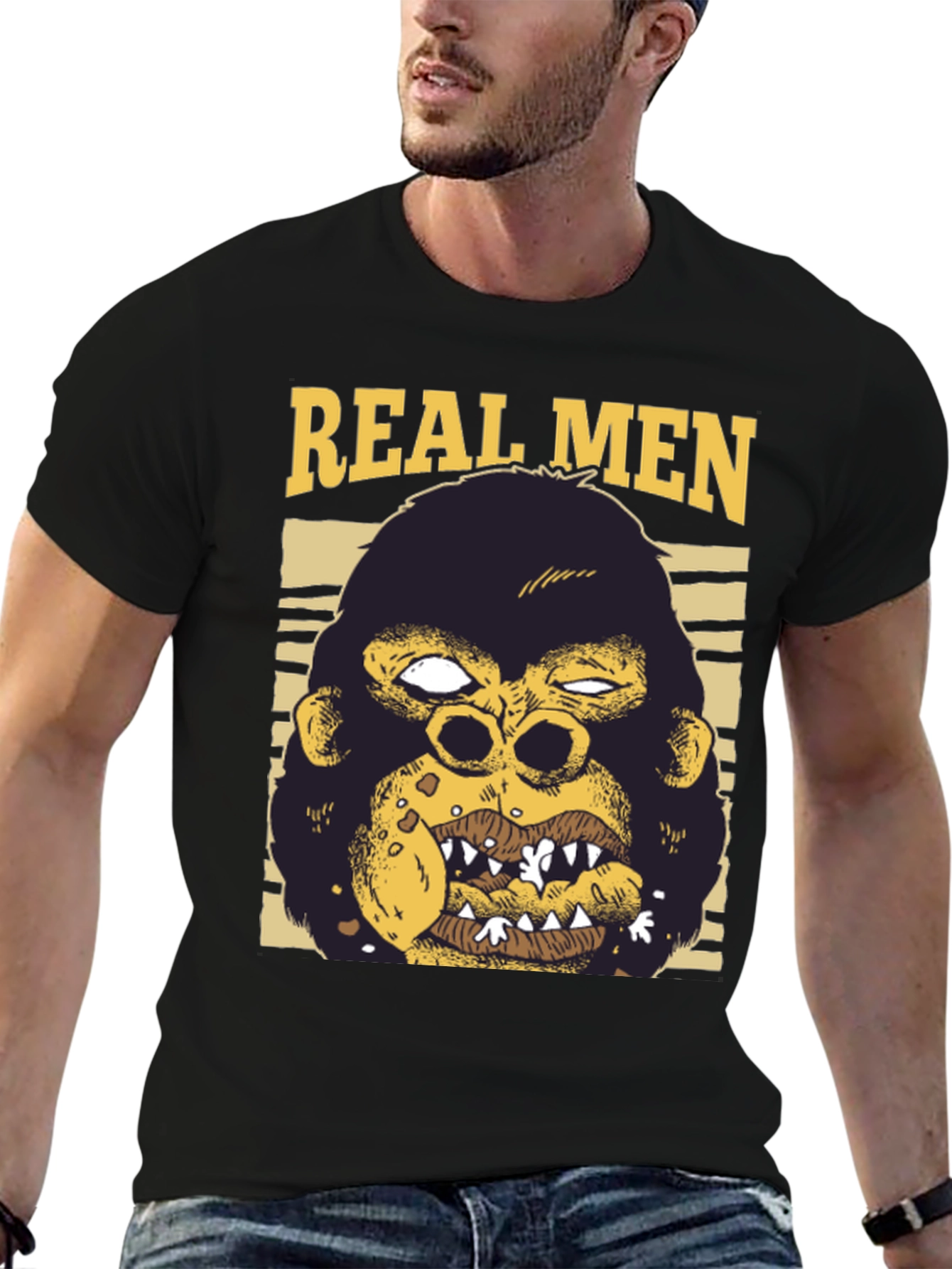 Real Men Gorilla Graphic Tee