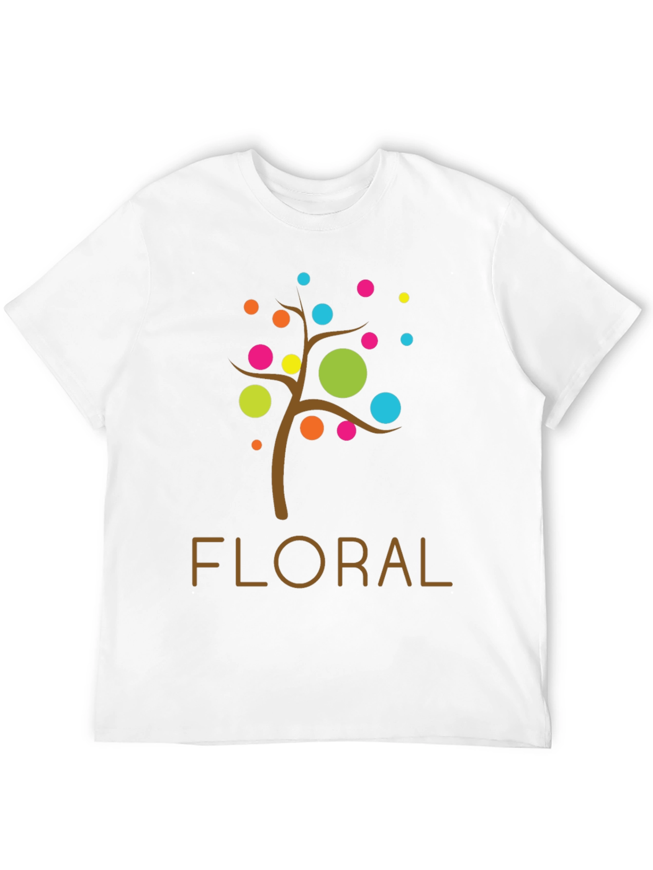 Floral Tree Graphic Tee - Modern Design
