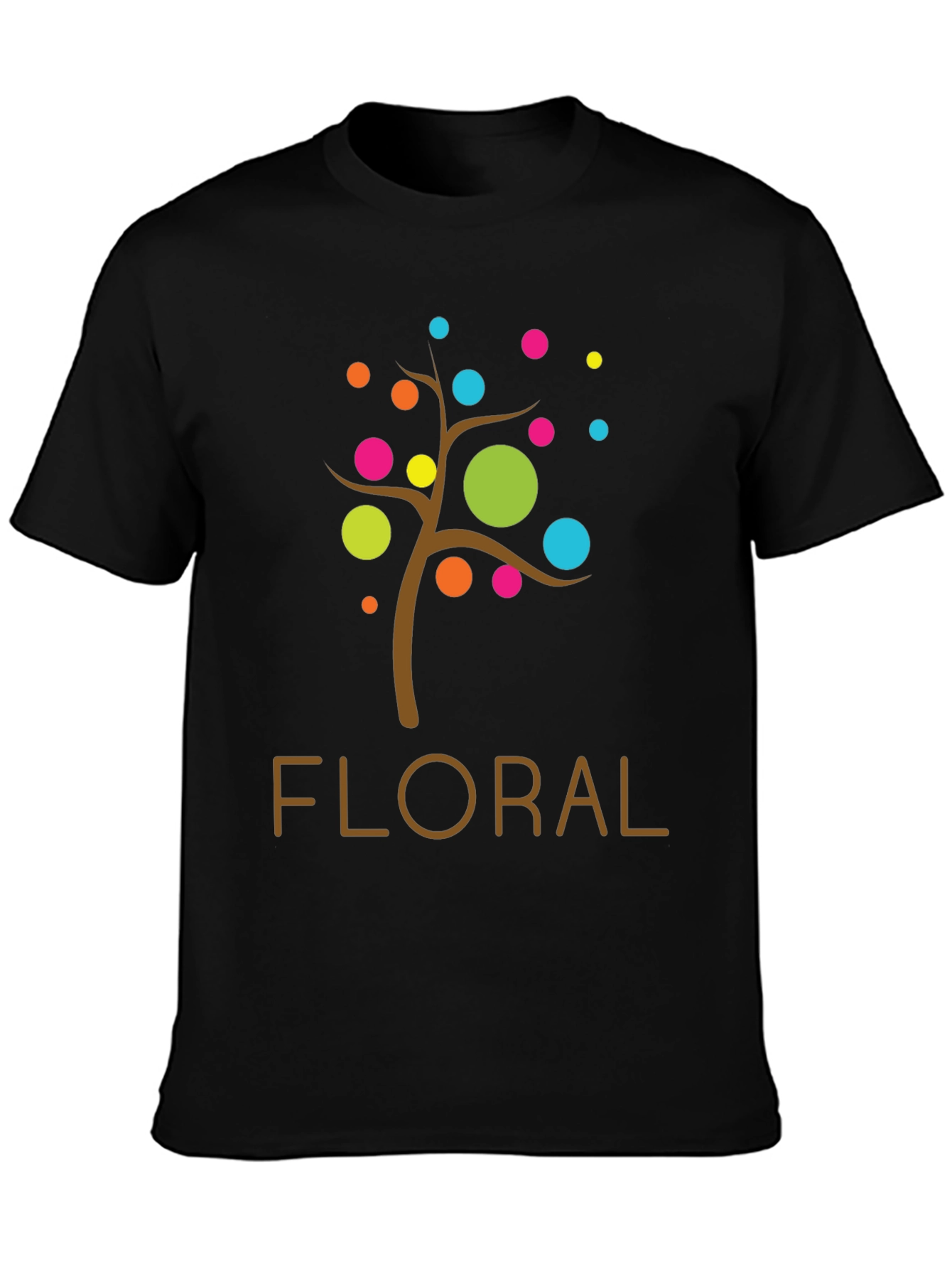 Floral Tree Graphic Tee - Modern Design