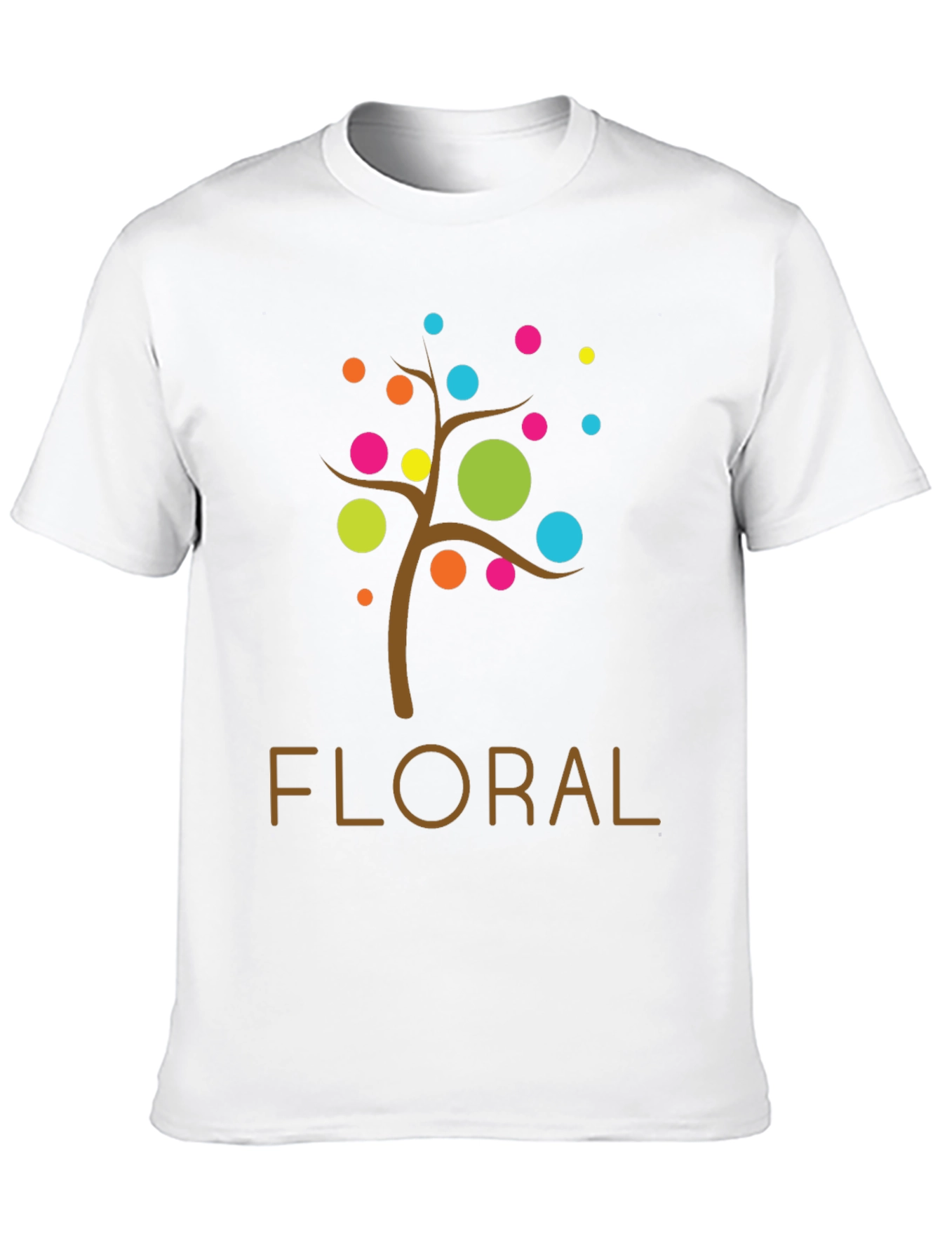 Floral Tree Graphic Tee - Modern Design