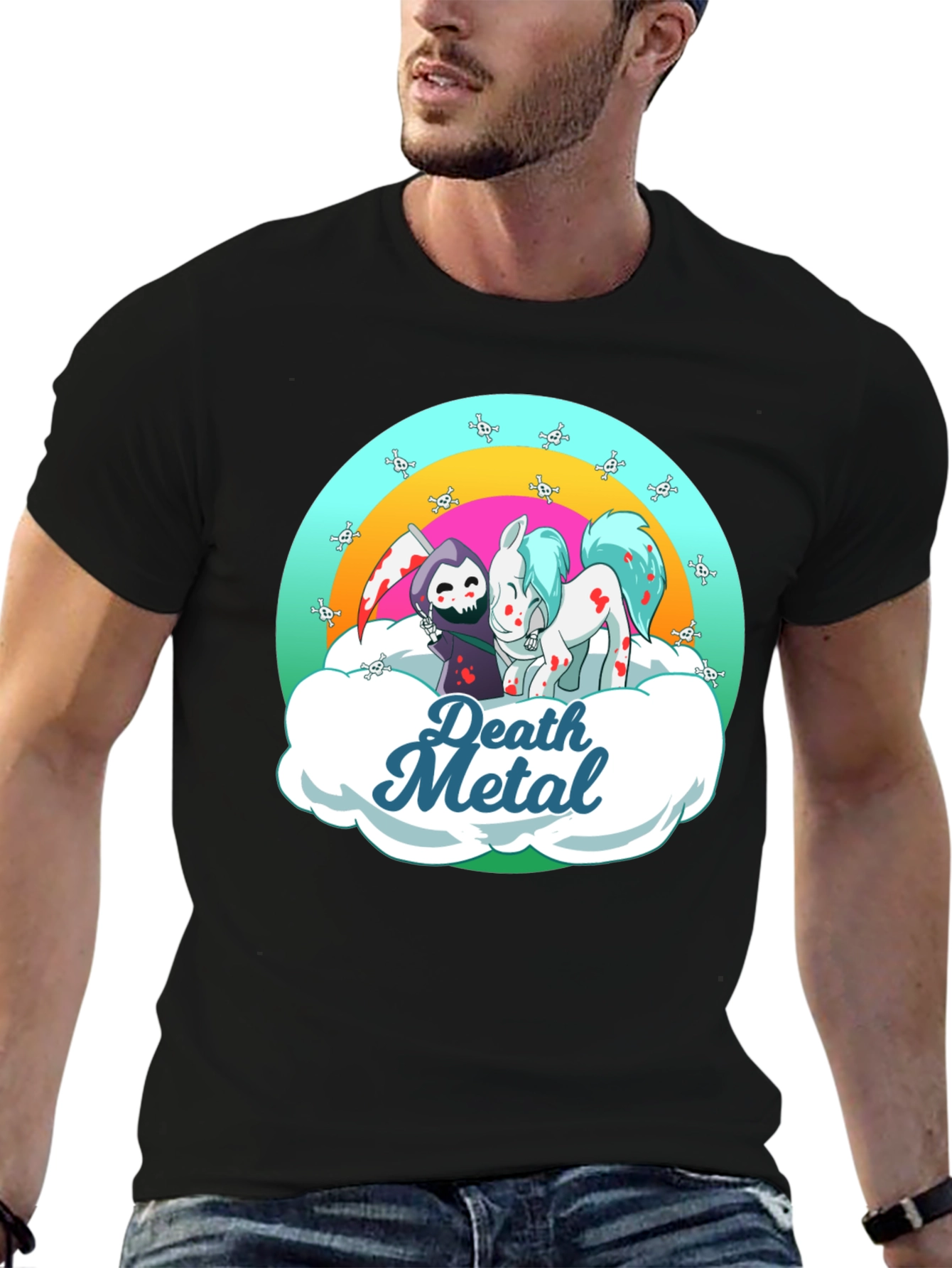 Death Metal Grim Reaper and Pony T-Shirt