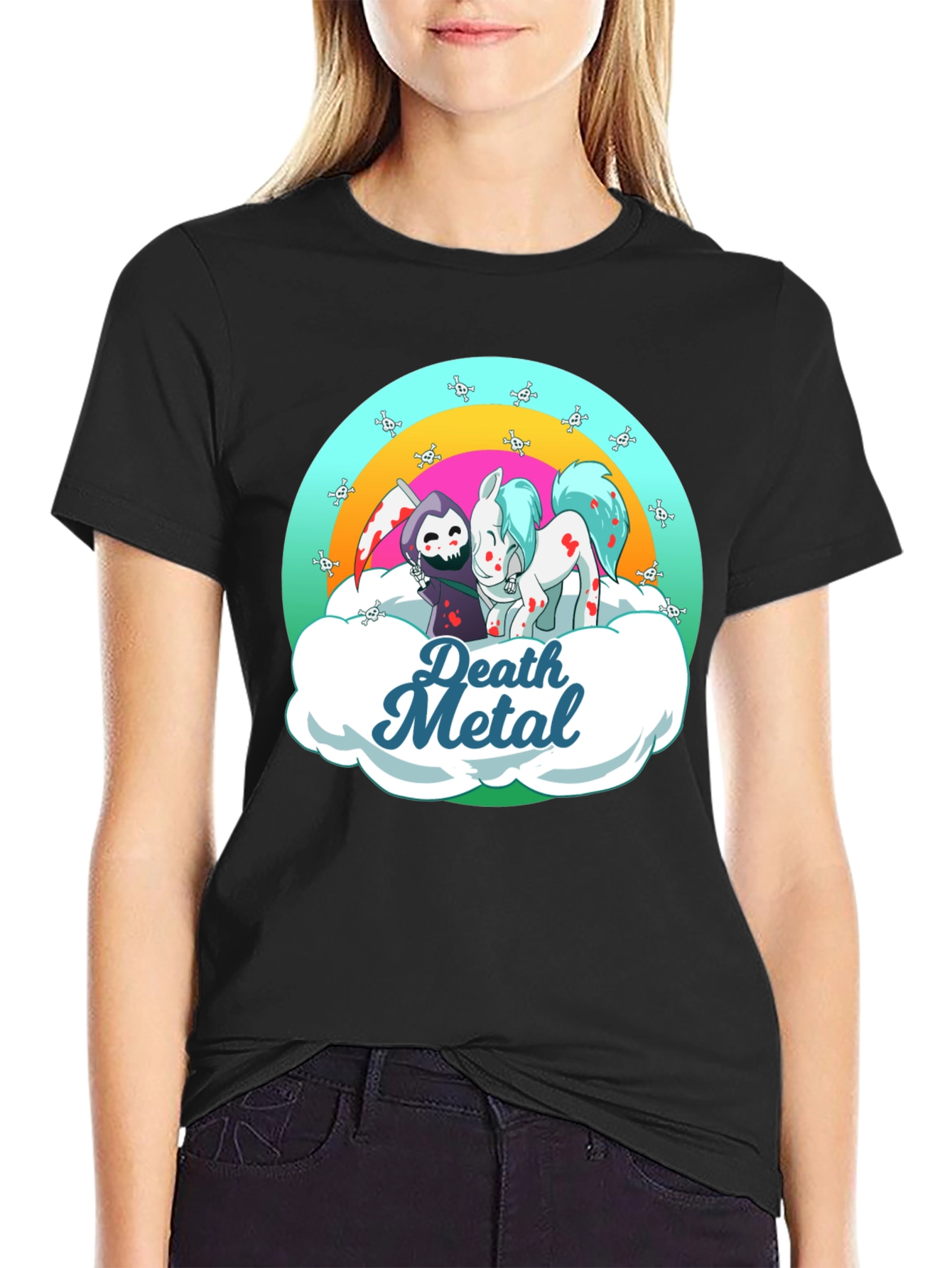 Death Metal Grim Reaper and Pony T-Shirt