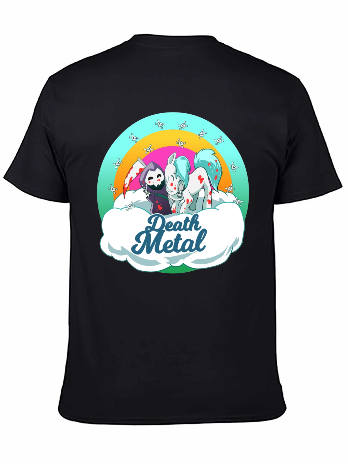 Death Metal Grim Reaper and Pony T-Shirt