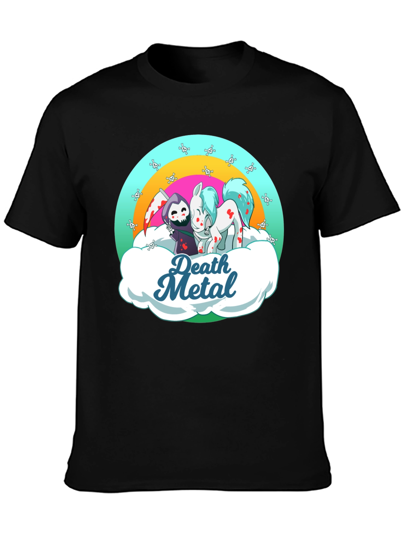 Death Metal Grim Reaper and Pony T-Shirt