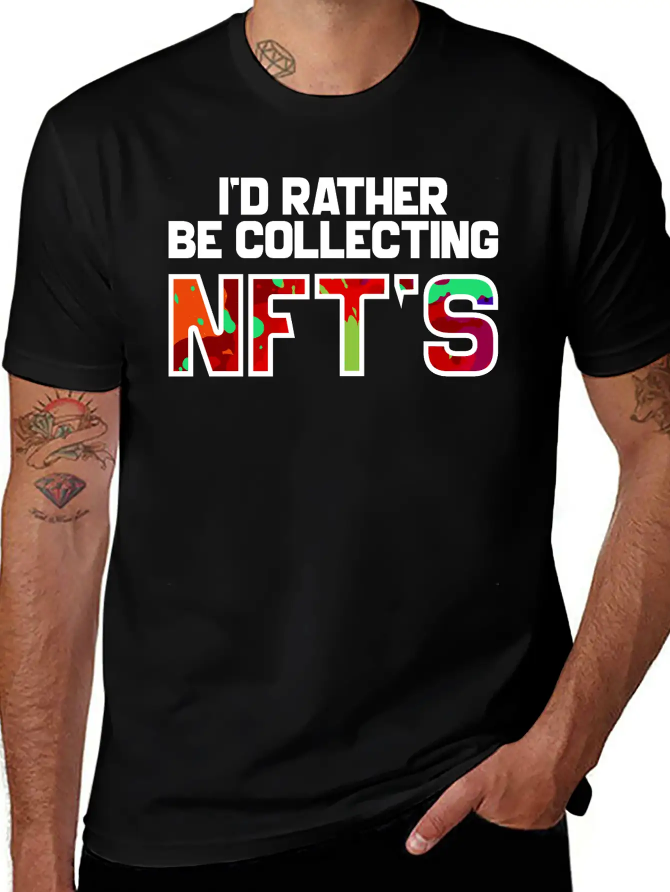 I'd Rather Be Collecting NFTs, Nft, Crypto Unisex Casual T-Shirt – Clean Design For Daily Comfort