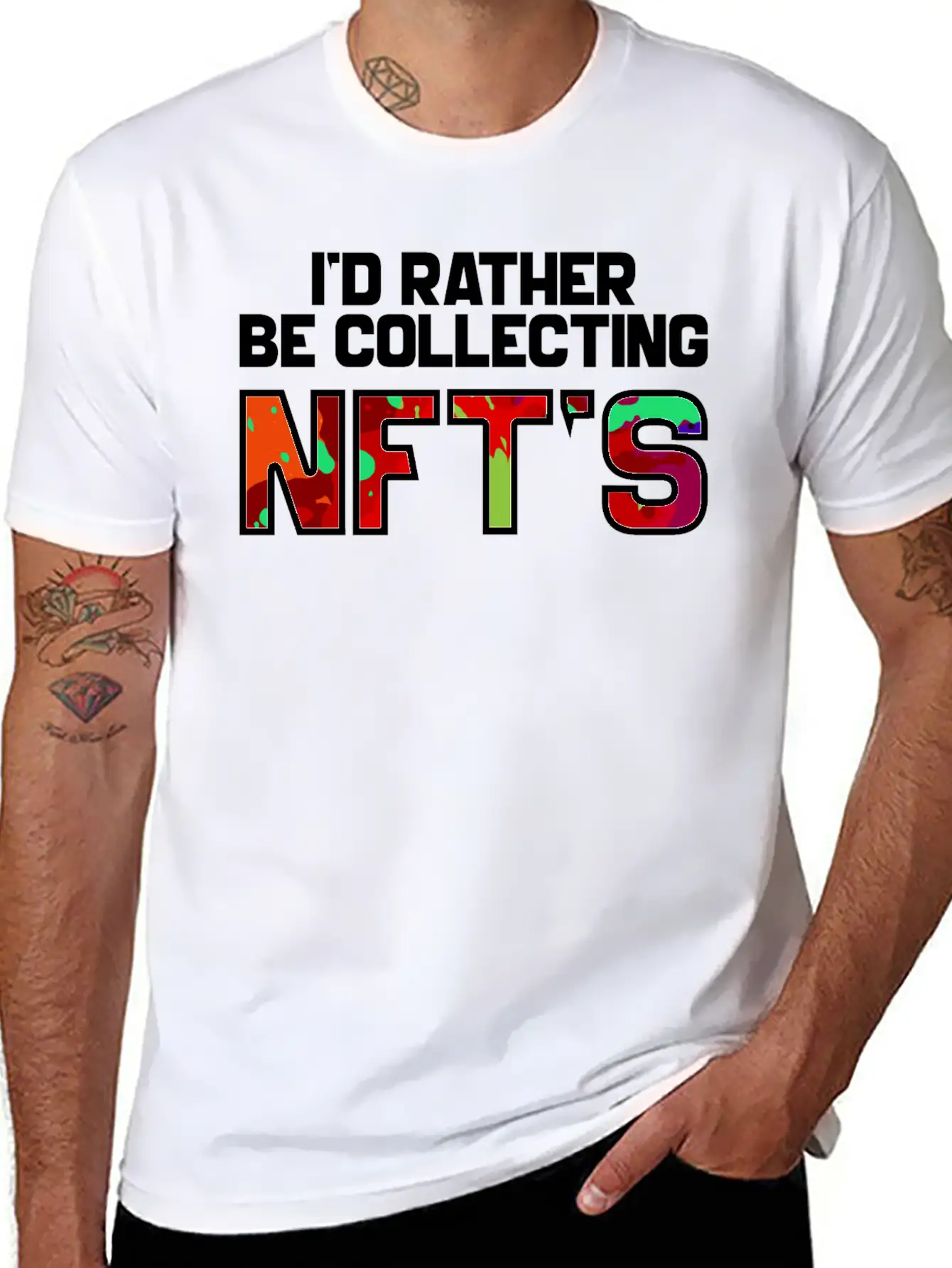 I'd Rather Be Collecting NFTs, Nft, Crypto Unisex Casual T-Shirt – Clean Design For Daily Comfort