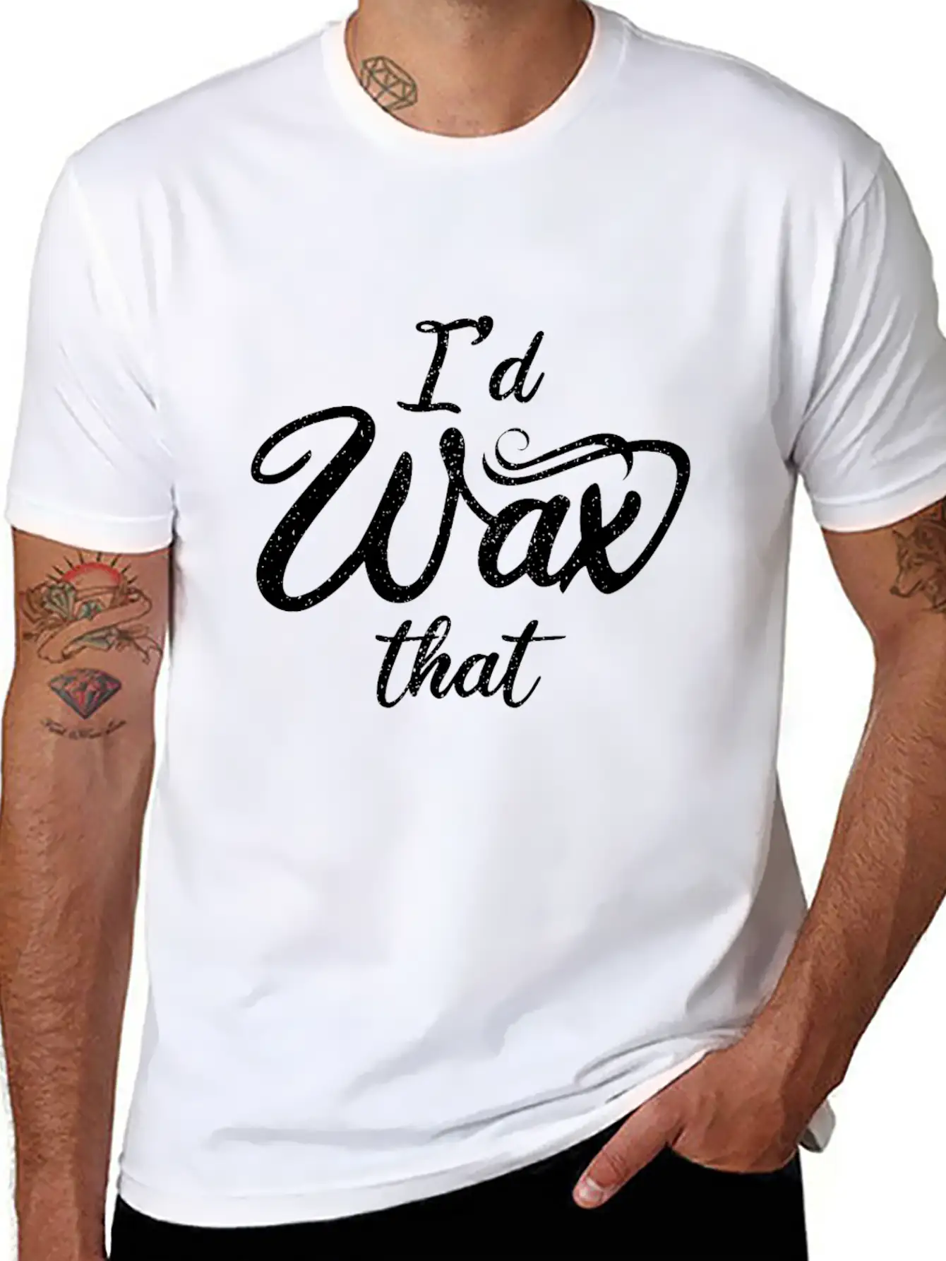 I'd Wax Esthetician That Makeup Artist Unisex Casual T-Shirt – Clean Design For Daily Comfort