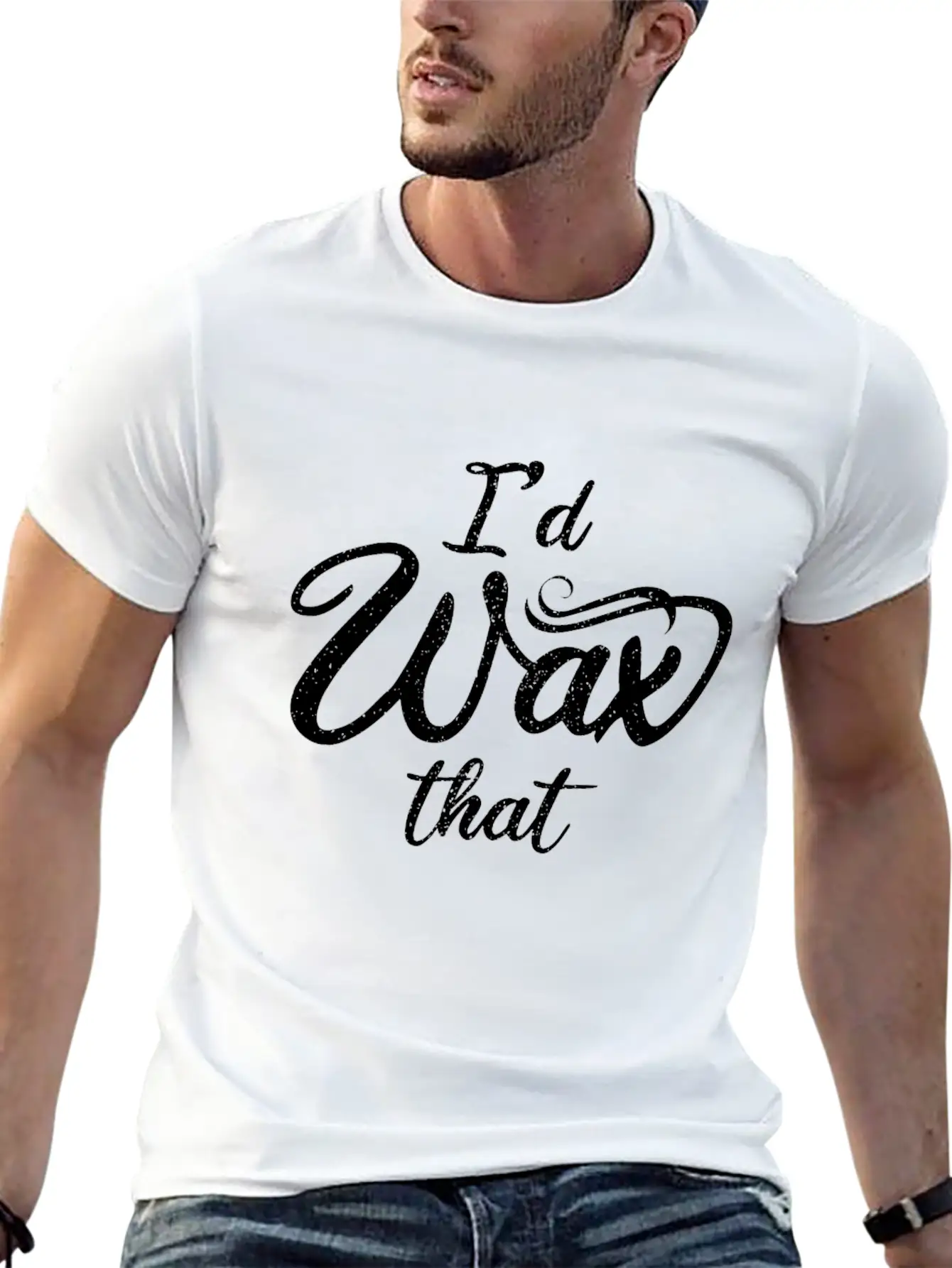 I'd Wax Esthetician That Makeup Artist Unisex Casual T-Shirt – Clean Design For Daily Comfort