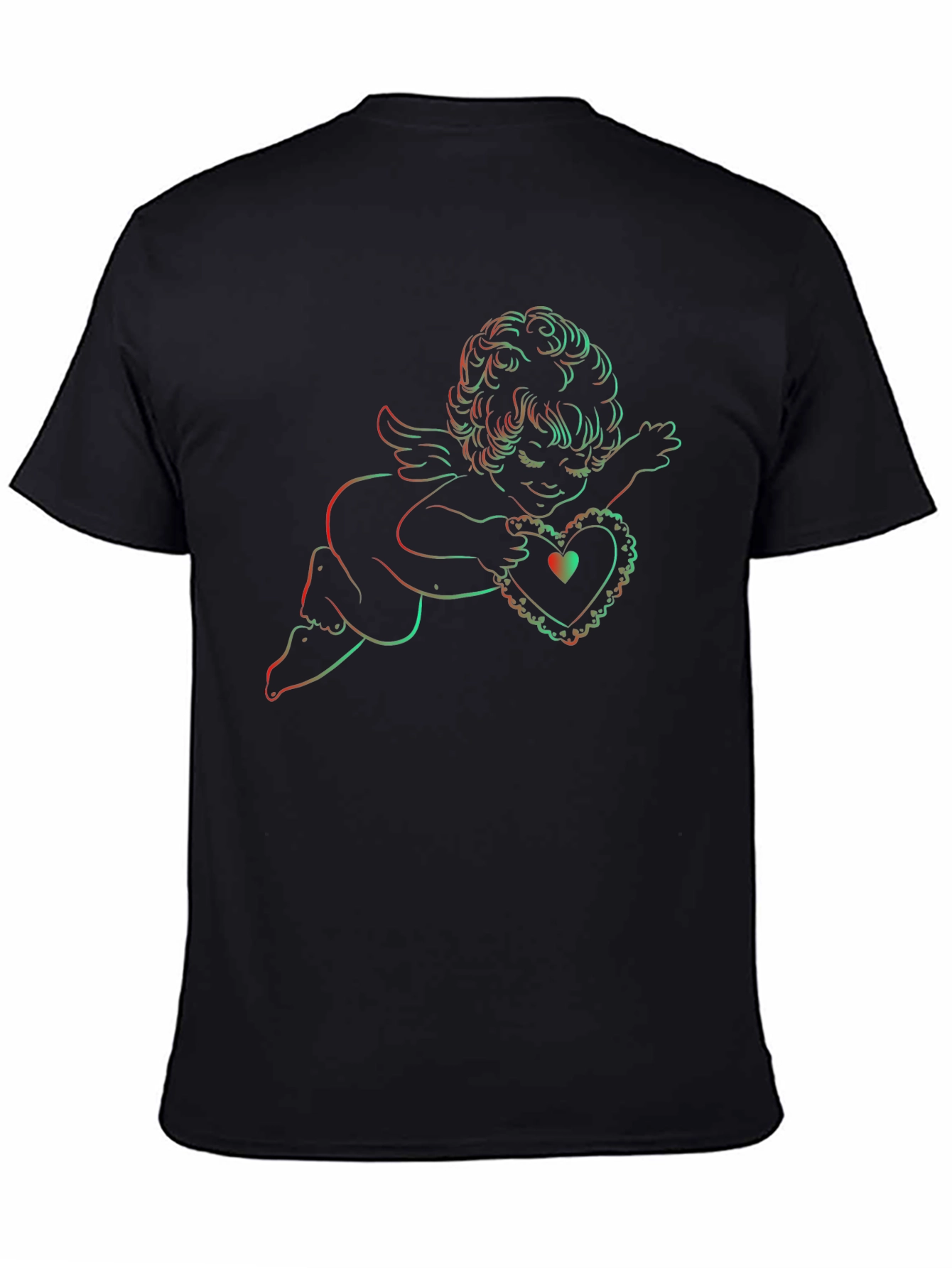 Cherub Heart Graphic Tee - Black