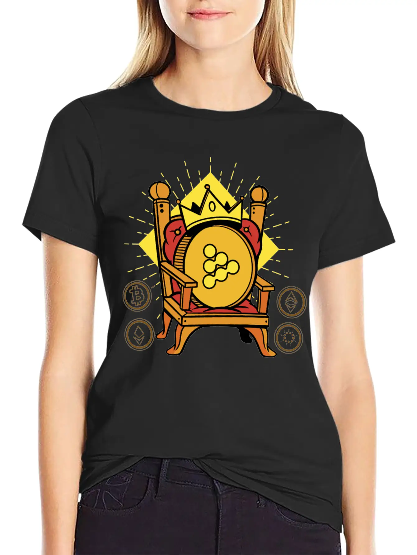 IExec RLC Is King Crypto Unisex Casual T-Shirt – Clean Design For Daily Comfort