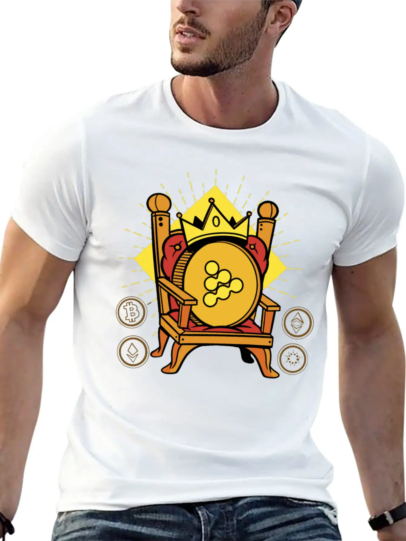 IExec RLC Is King Crypto Unisex Casual T-Shirt – Clean Design For Daily Comfort