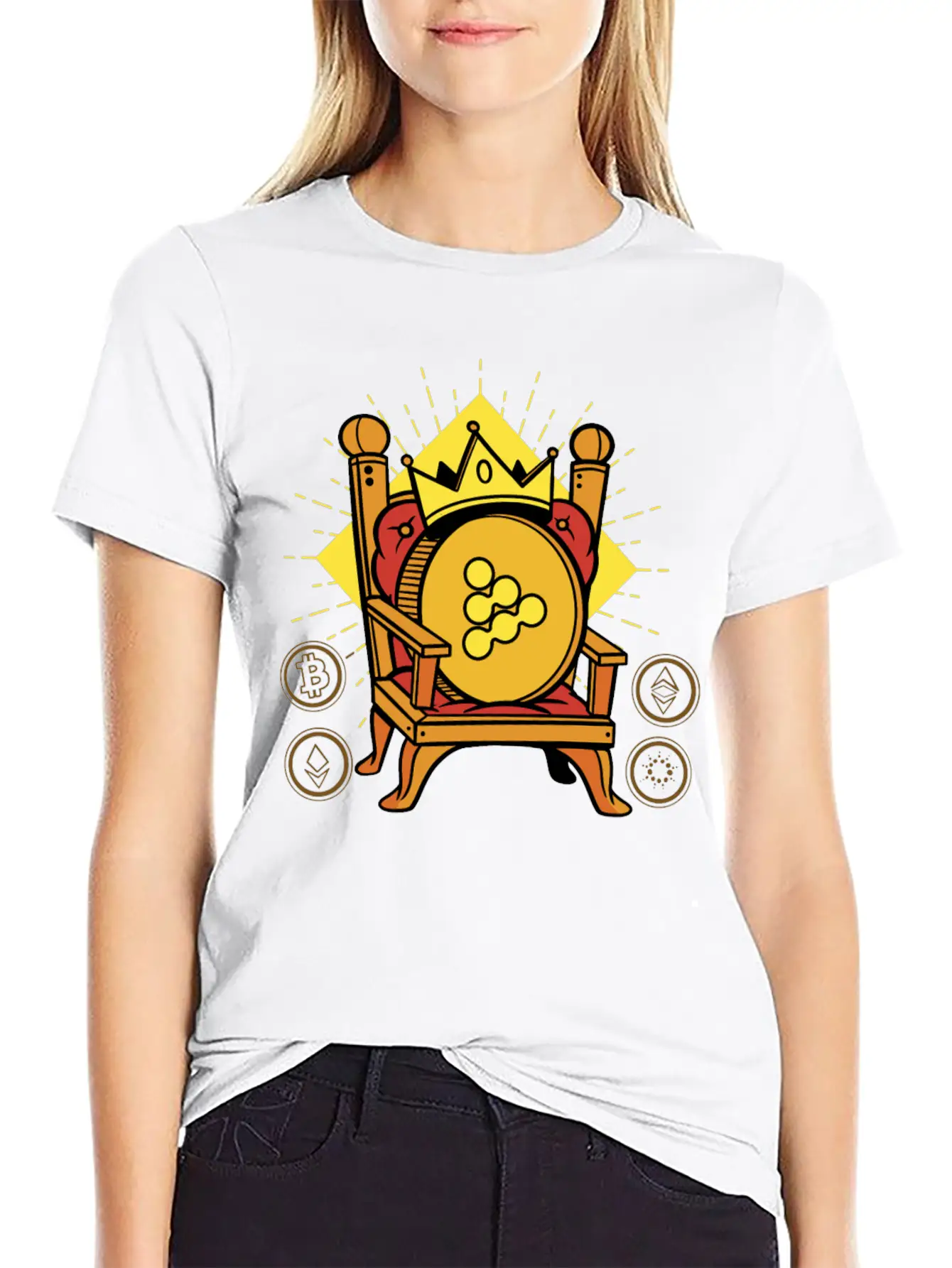 IExec RLC Is King Crypto Unisex Casual T-Shirt – Clean Design For Daily Comfort