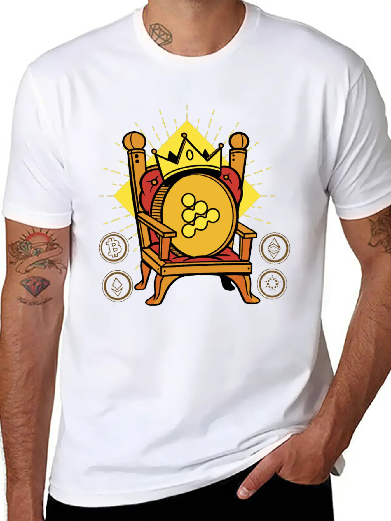 IExec RLC Is King Crypto Unisex Casual T-Shirt – Clean Design For Daily Comfort