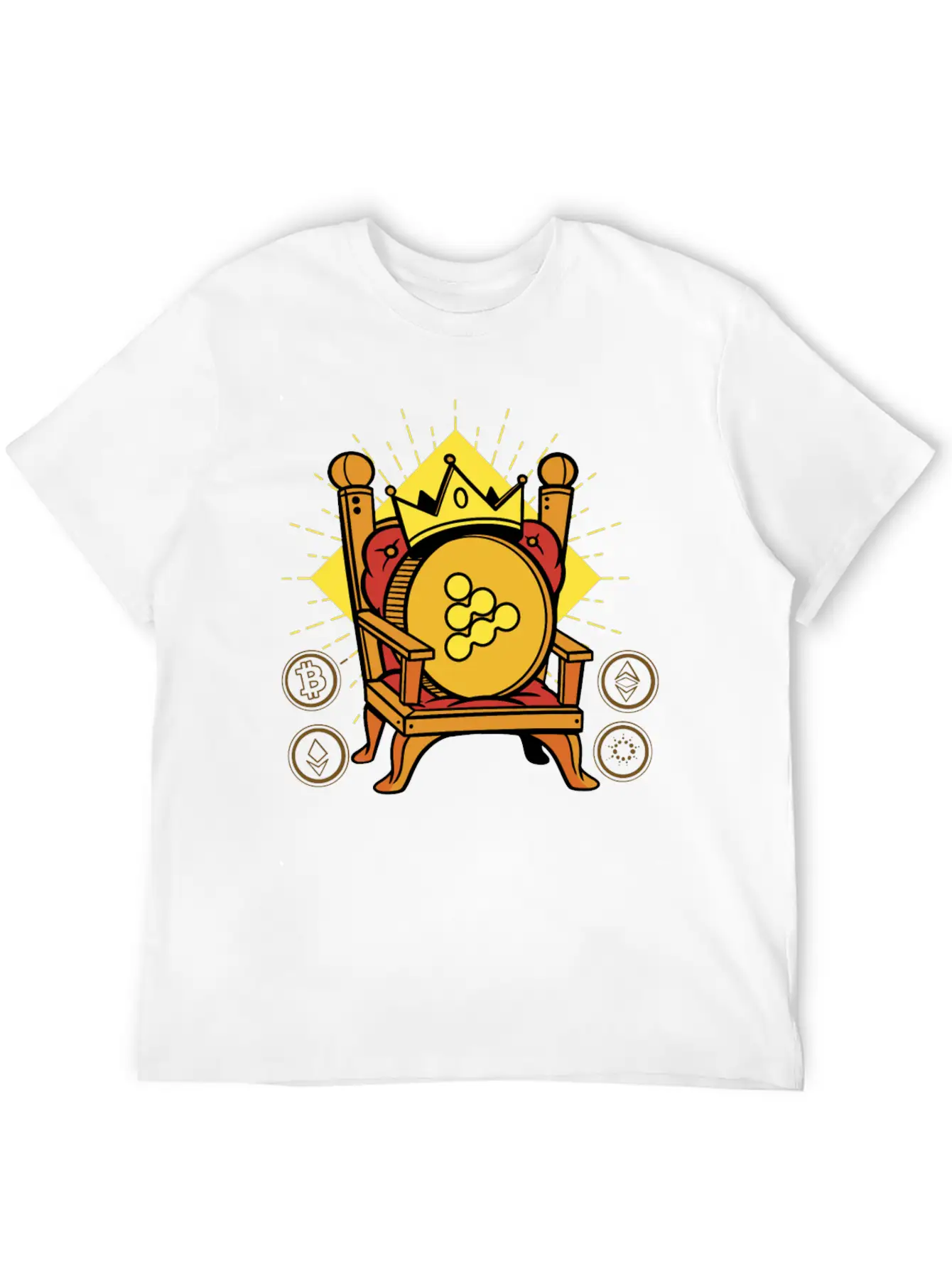IExec RLC Is King Crypto Unisex Casual T-Shirt – Clean Design For Daily Comfort