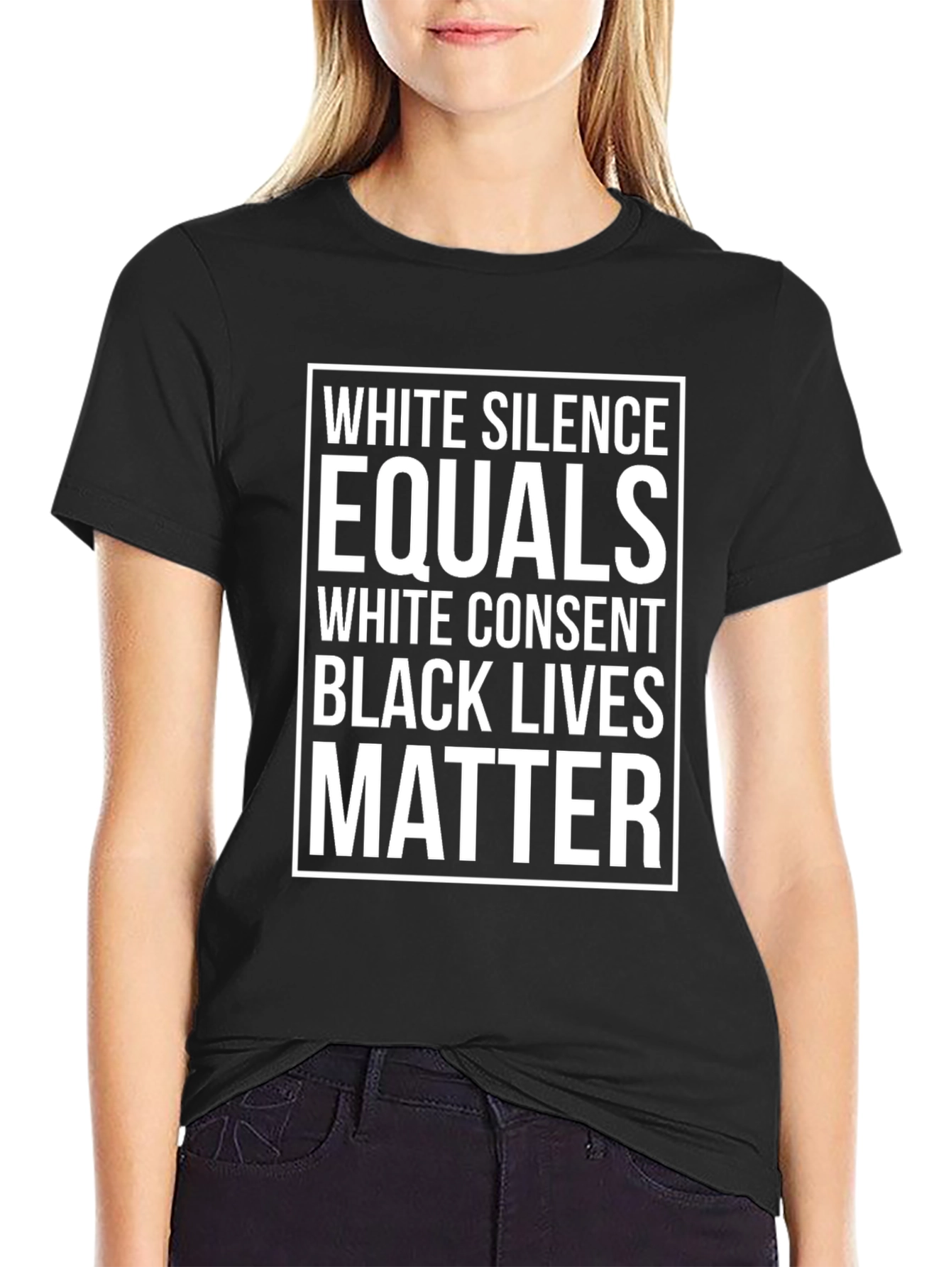 White Silence Equals White Consent Black Lives Matter Tee