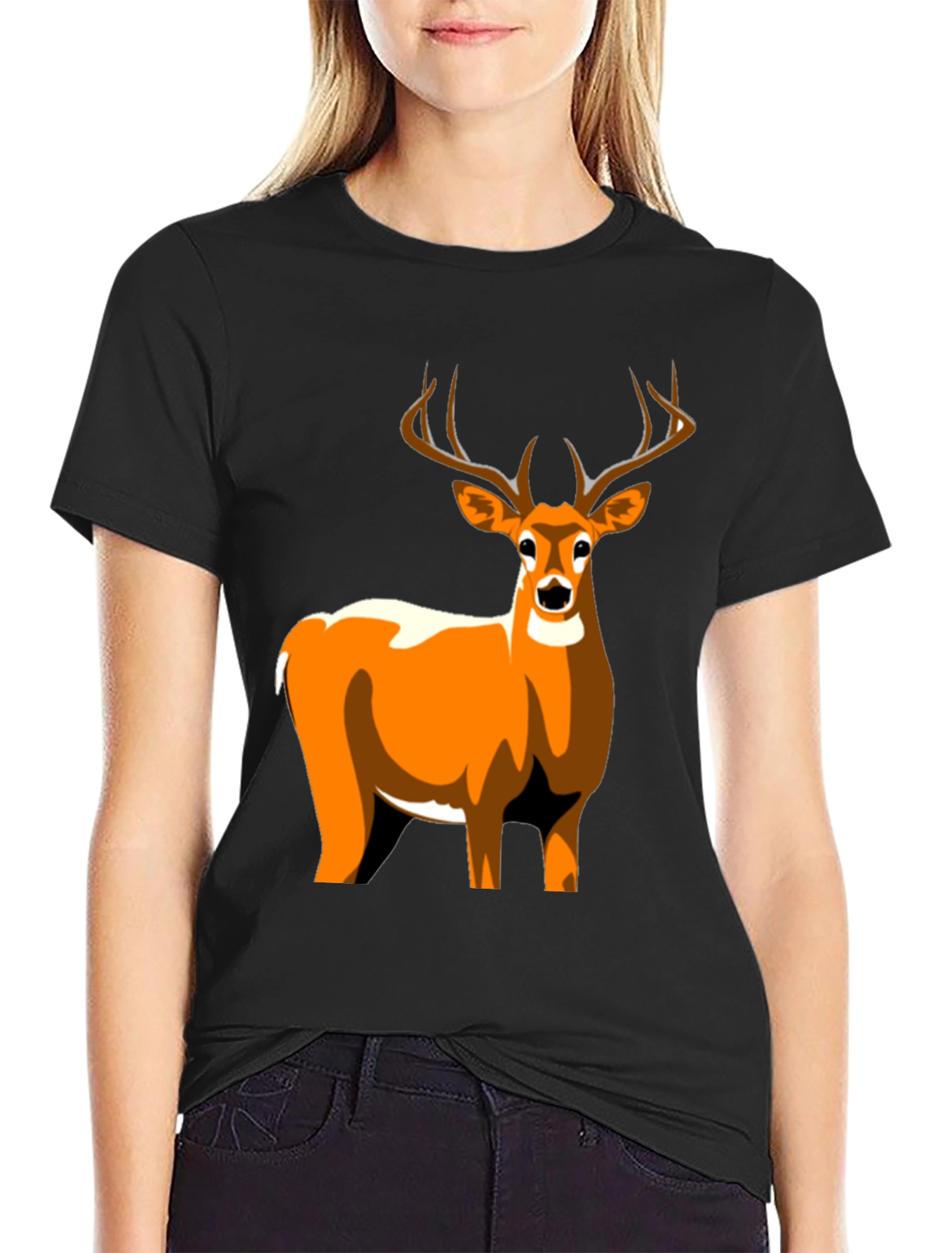 Deer Graphic Tee - Stylish Mens T-Shirt