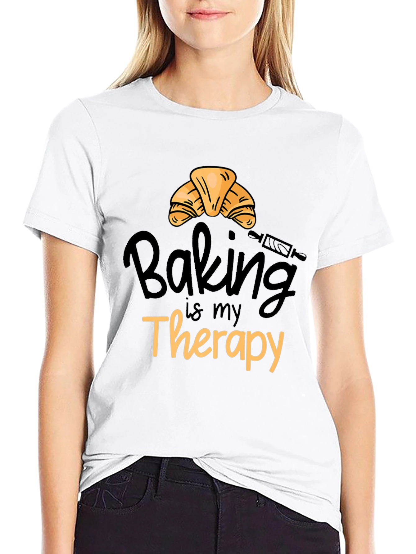 Baking is My Therapy Tee