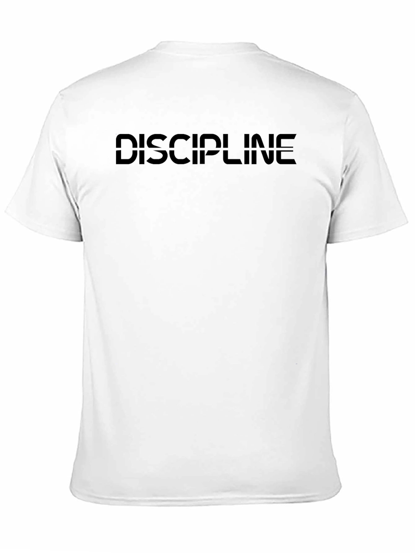 Mens Black Discipline Graphic T-Shirt