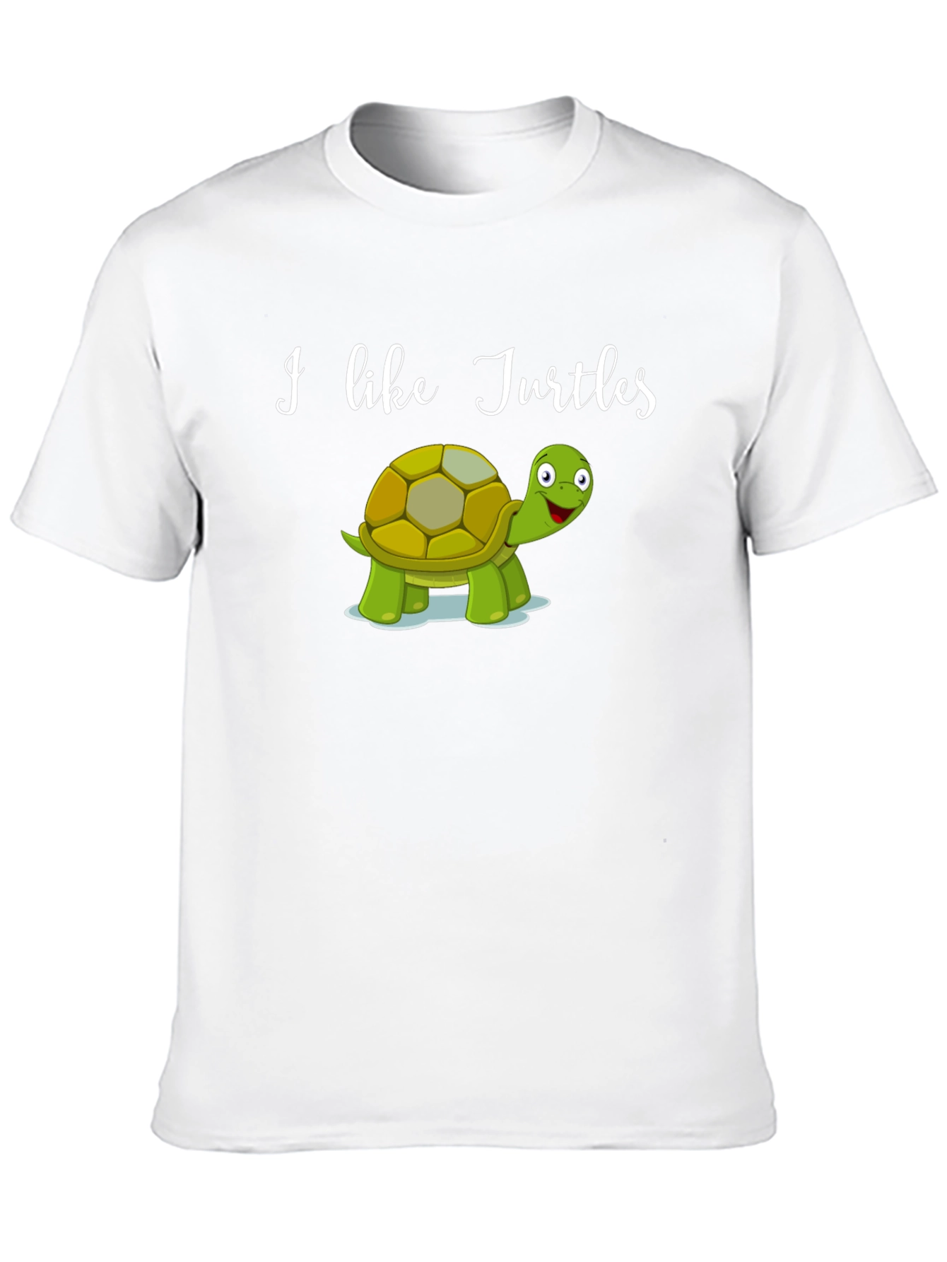 I Like Turtles Black Graphic Tee
