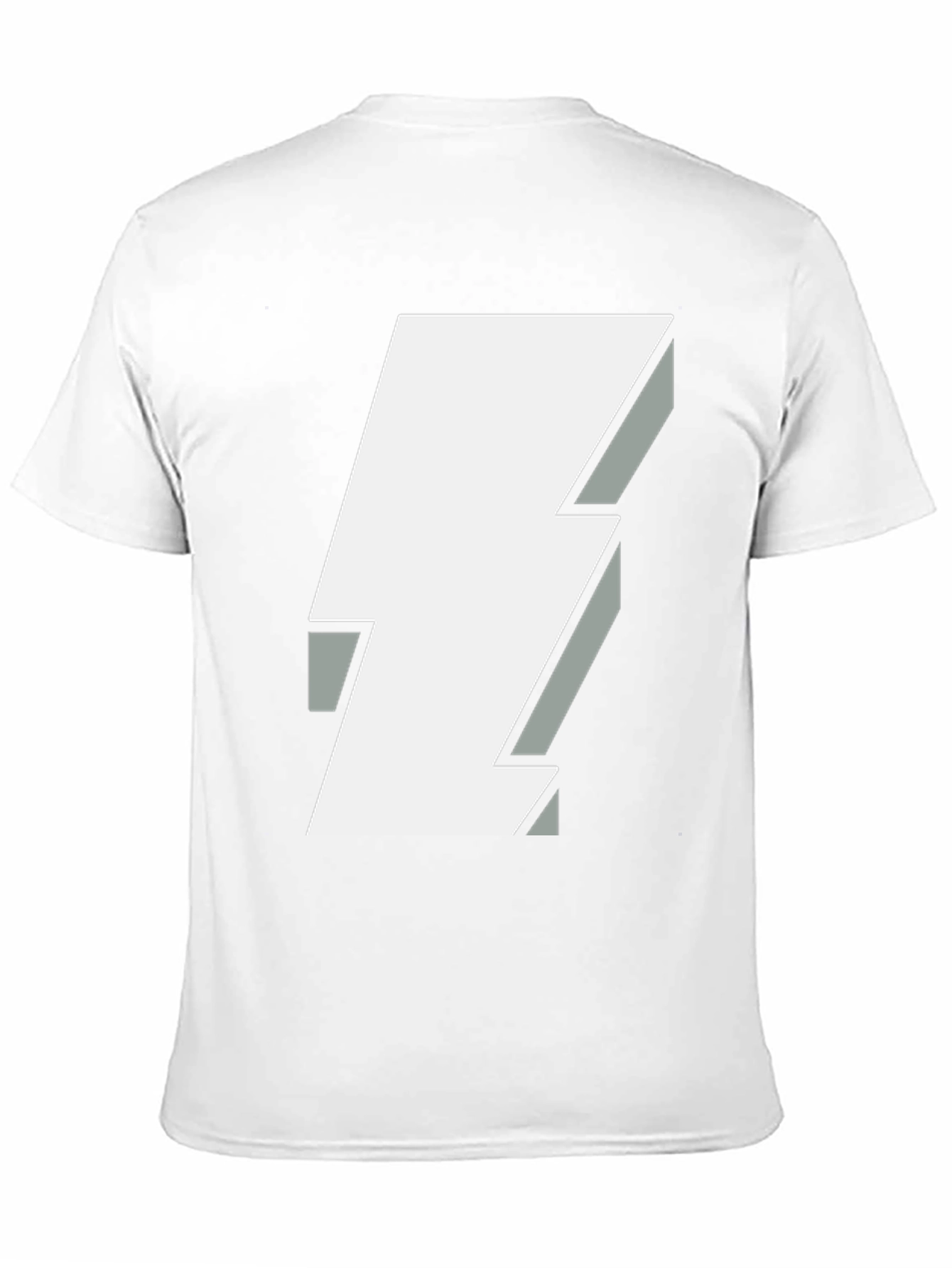 Bold Lightning Bolt Graphic Tee - Black Cotton T-Shirt