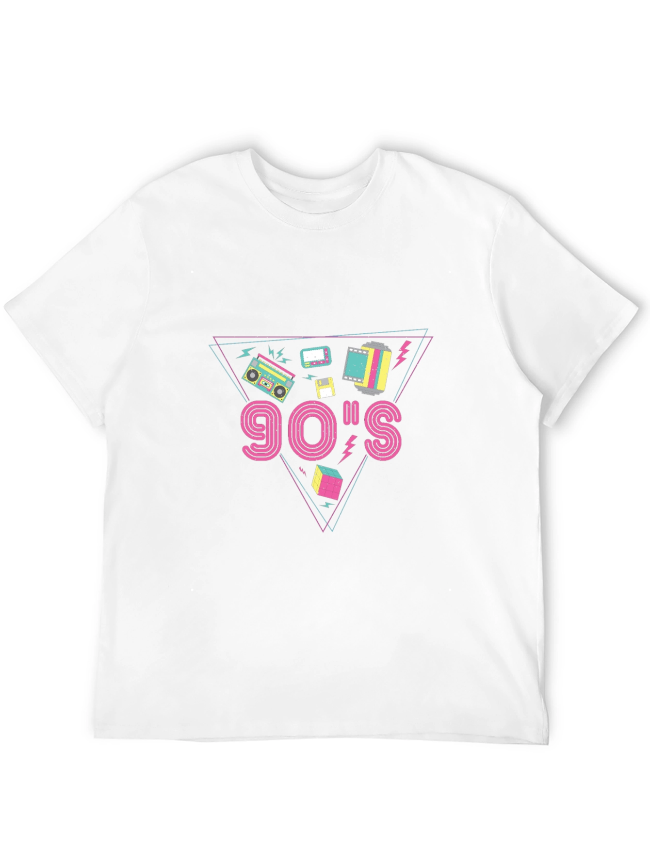 Retro 90s Graphic Tee - Black