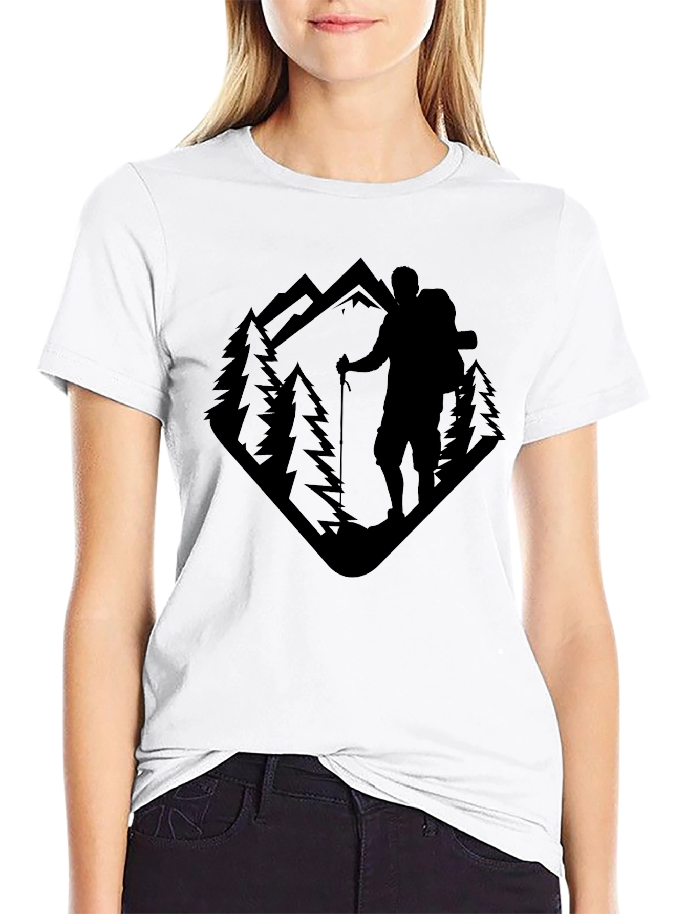 Mountain Hiker Graphic Tee - Outdoor Adventure Shirt