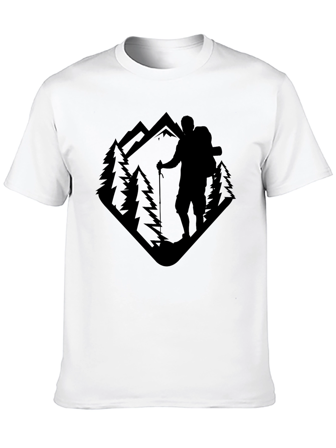 Mountain Hiker Graphic Tee - Outdoor Adventure Shirt