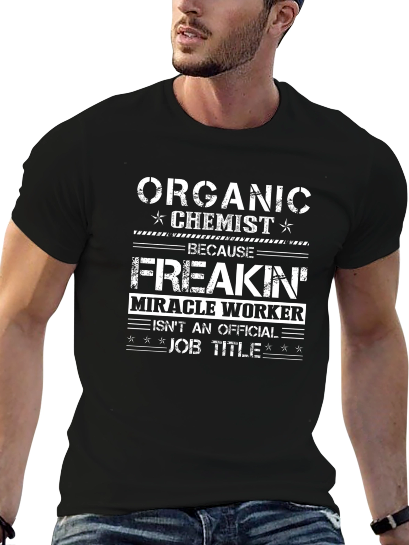Organic Chemist Job Title Funny Graphic T-Shirt
