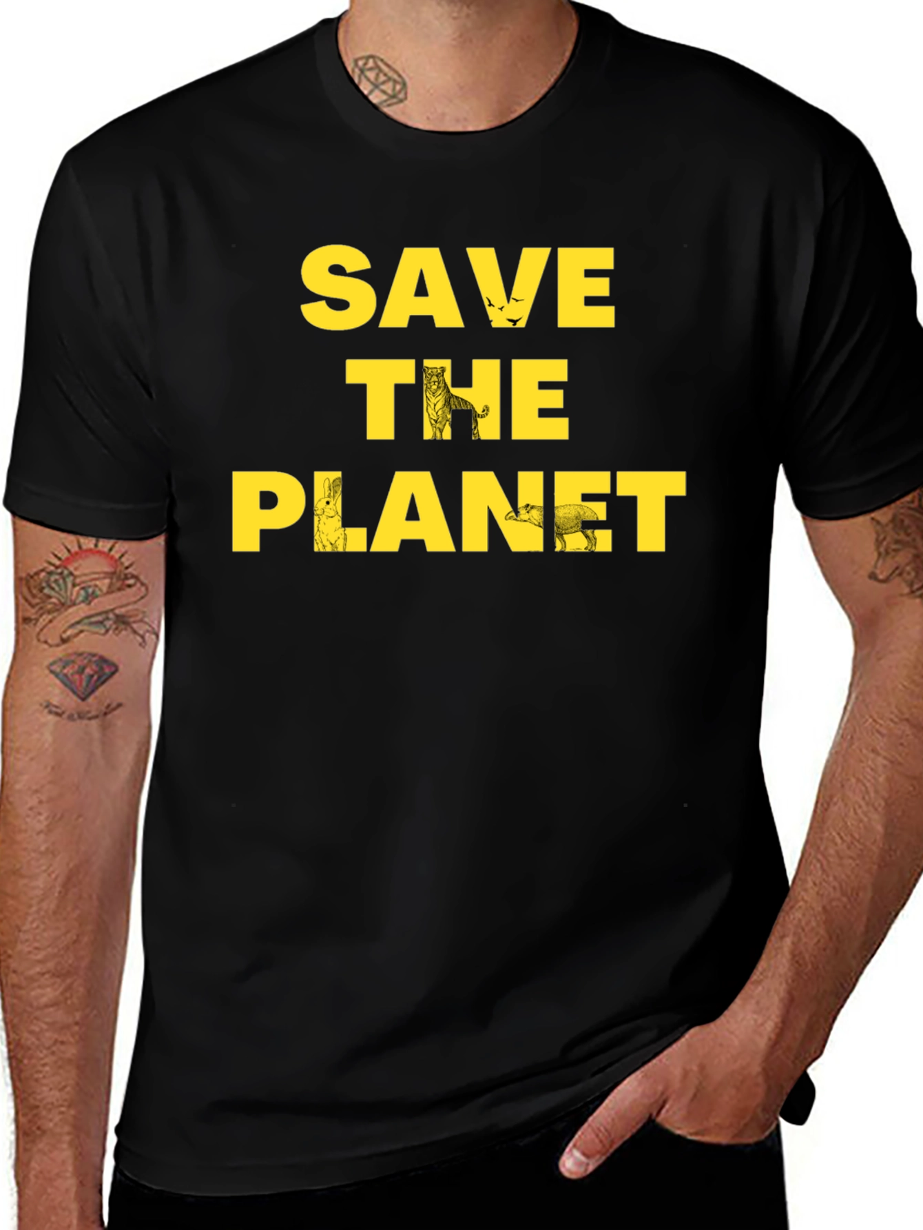 Save the Planet Graphic Tee - Eco Friendly Shirt