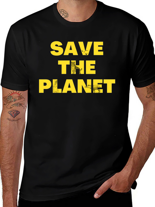Save the Planet Graphic Tee - Eco Friendly Shirt