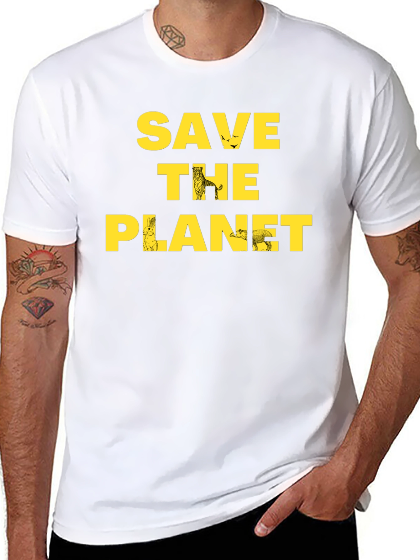Save the Planet Graphic Tee - Eco Friendly Shirt