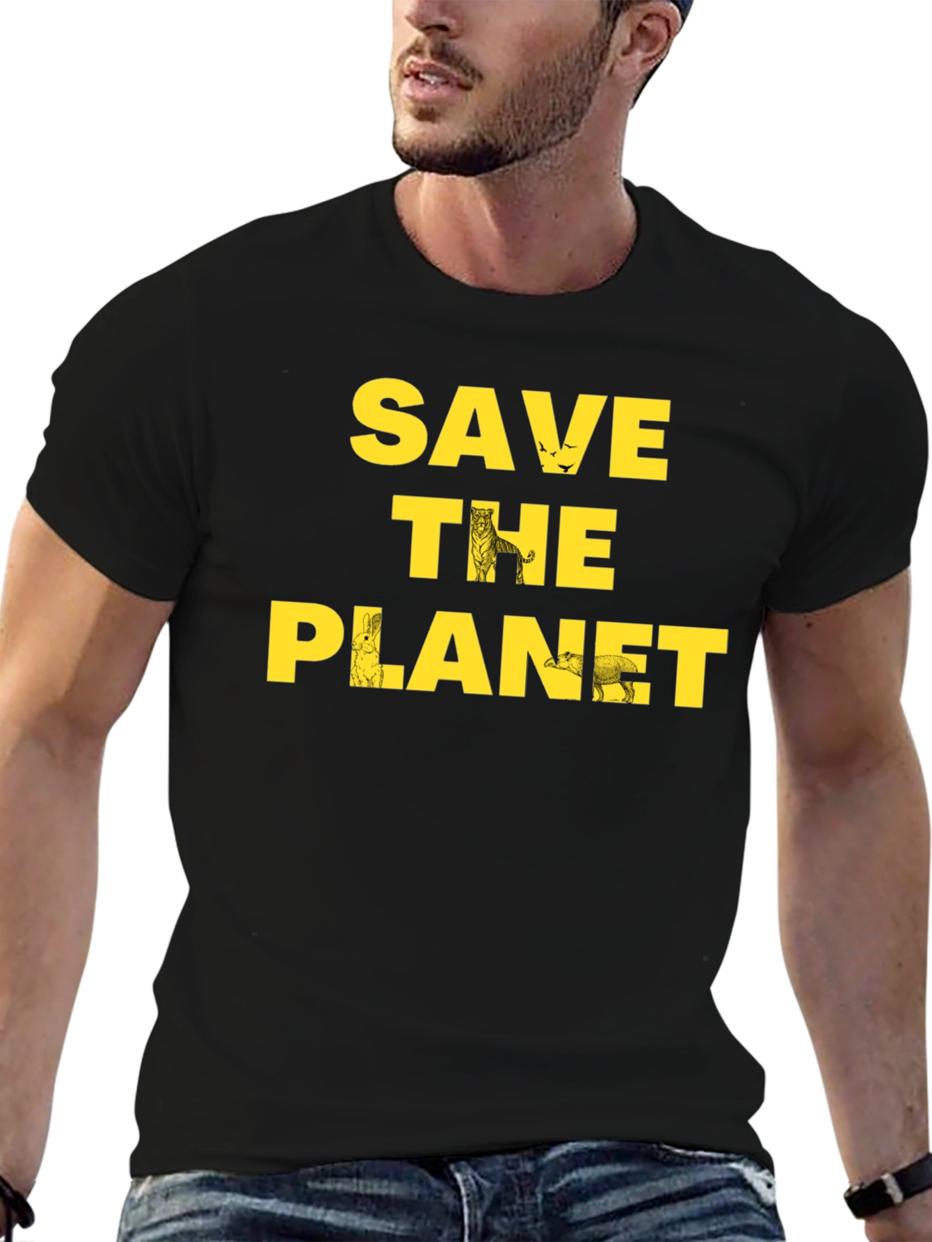 Save the Planet Graphic Tee - Eco Friendly Shirt