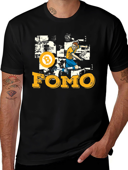 Bitcoin FOMO Graphic Tee - Crypto Enthusiast T-Shirt