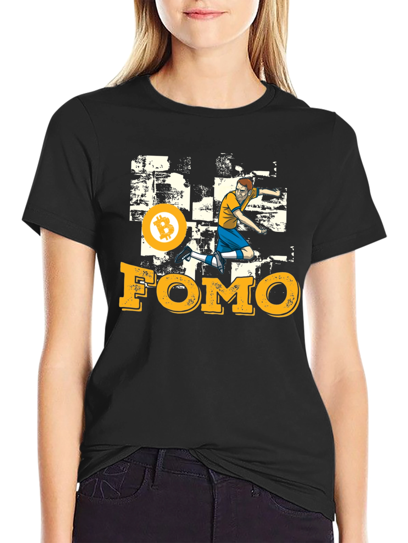 Bitcoin FOMO Graphic Tee - Crypto Enthusiast T-Shirt